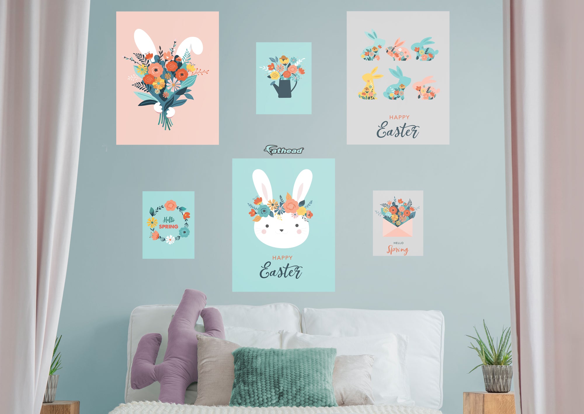 Easter Happy Easter Posters - Removable Wall Decal Collection by Fathead | Vinyl