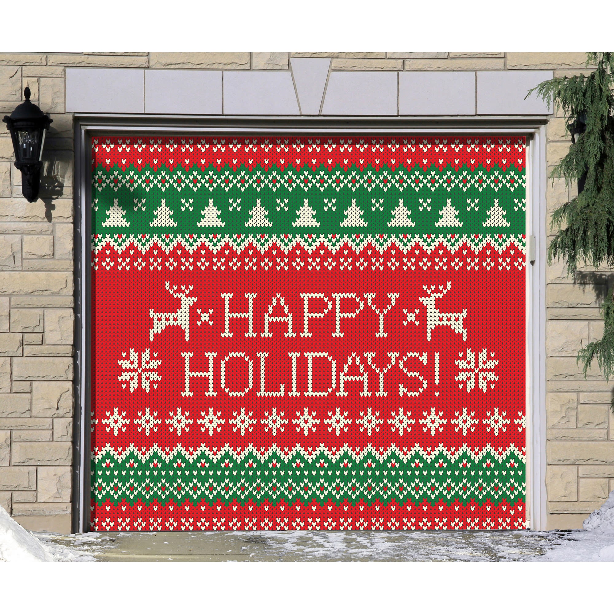 Ugly Sweater: Happy Holidays - Garage Door Banner 7 x 8 Single by Fathead | Vinyl