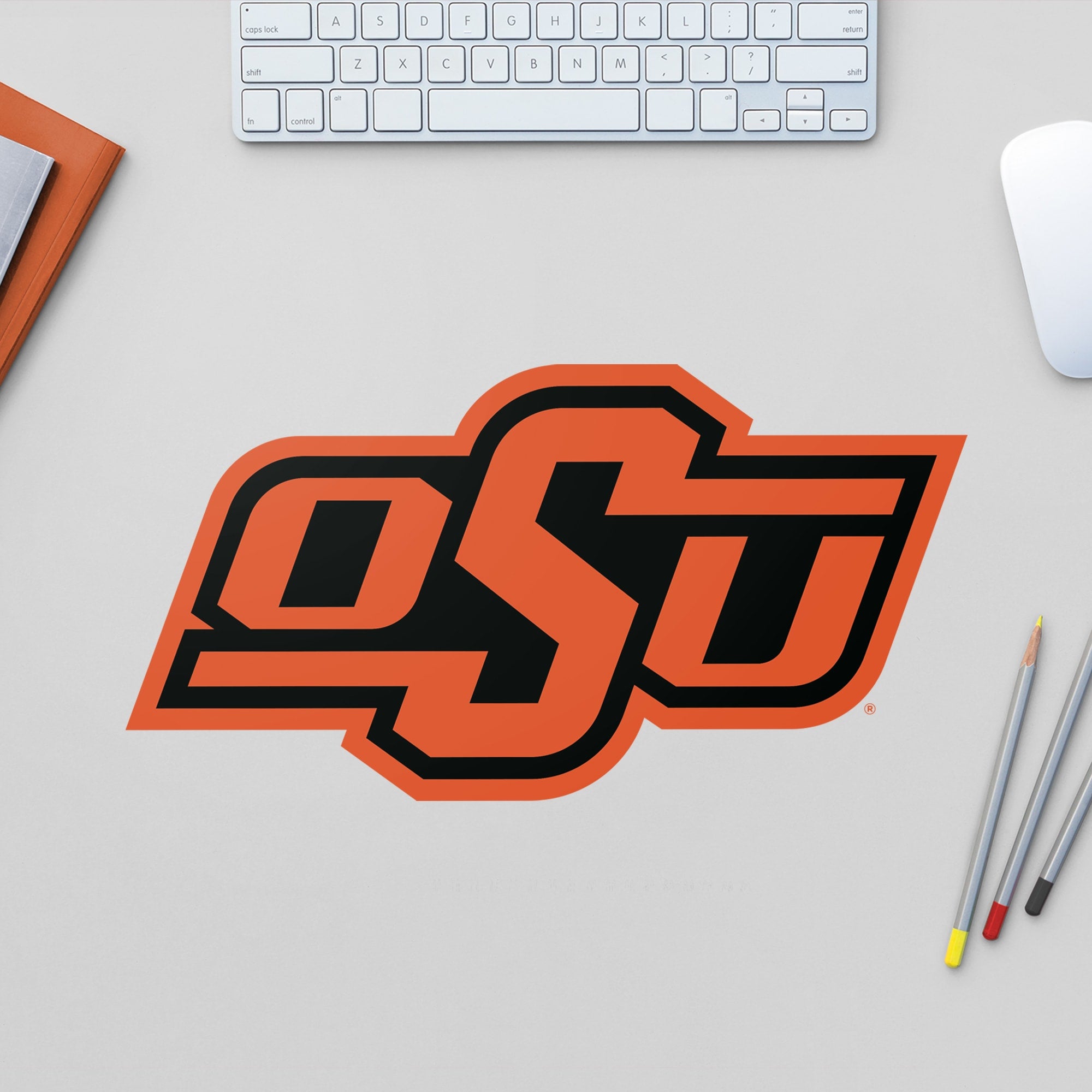Oklahoma State Cowboys: Logo - Officially Licensed Removable Wall Decal Large by Fathead | Vinyl