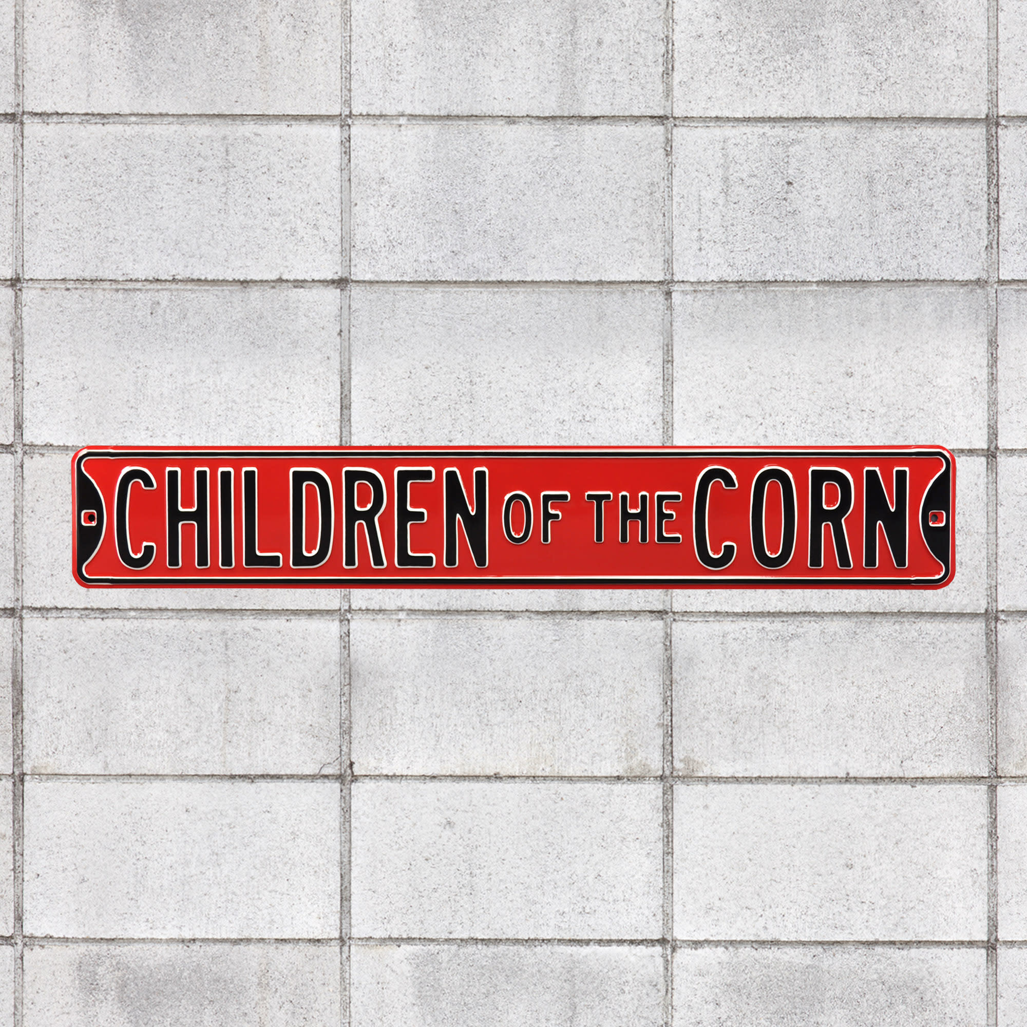 Nebraska Cornhuskers: Children of the Corn - Officially Licensed Metal Street Sign 36.0"W x 6.0"H by Fathead | 100% Steel