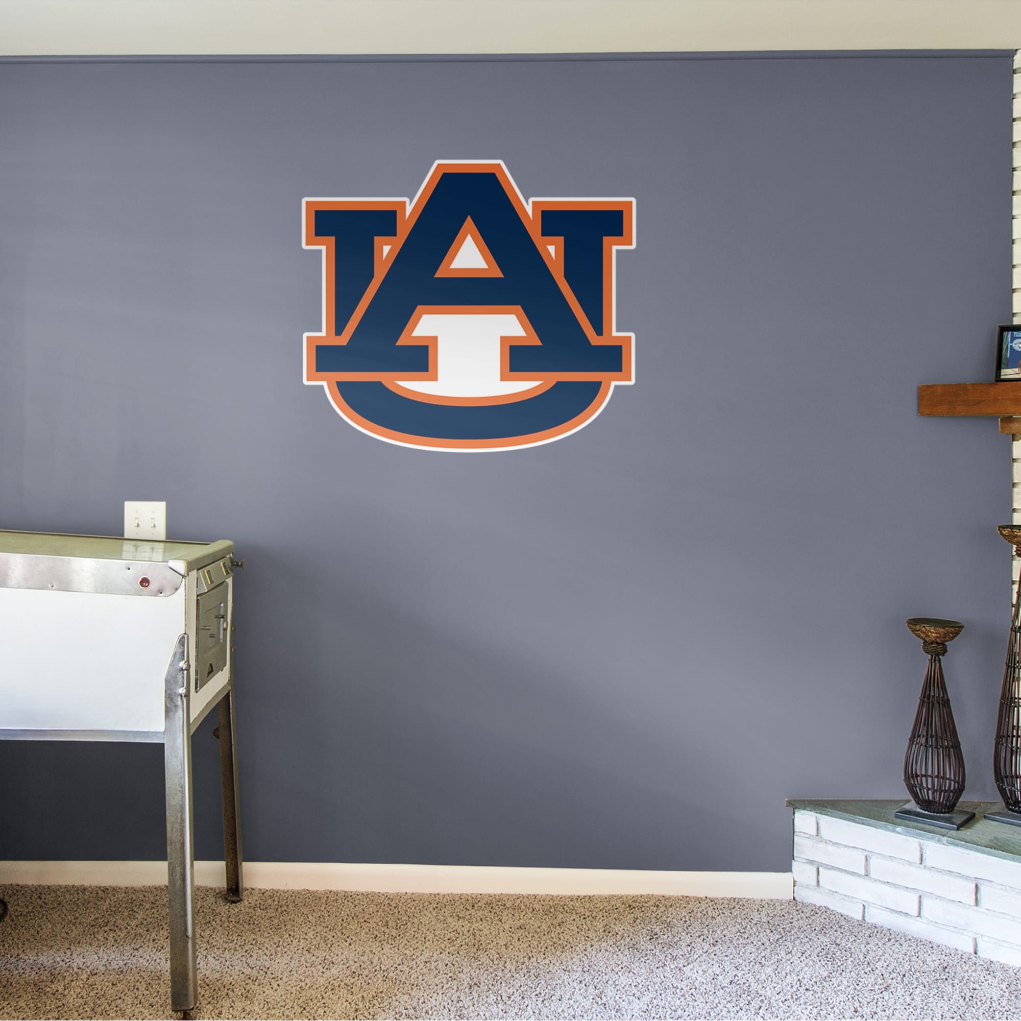 Auburn Tigers: Logo - Officially Licensed Removable Wall Decal 39.0"W x 34.0"H by Fathead | Vinyl