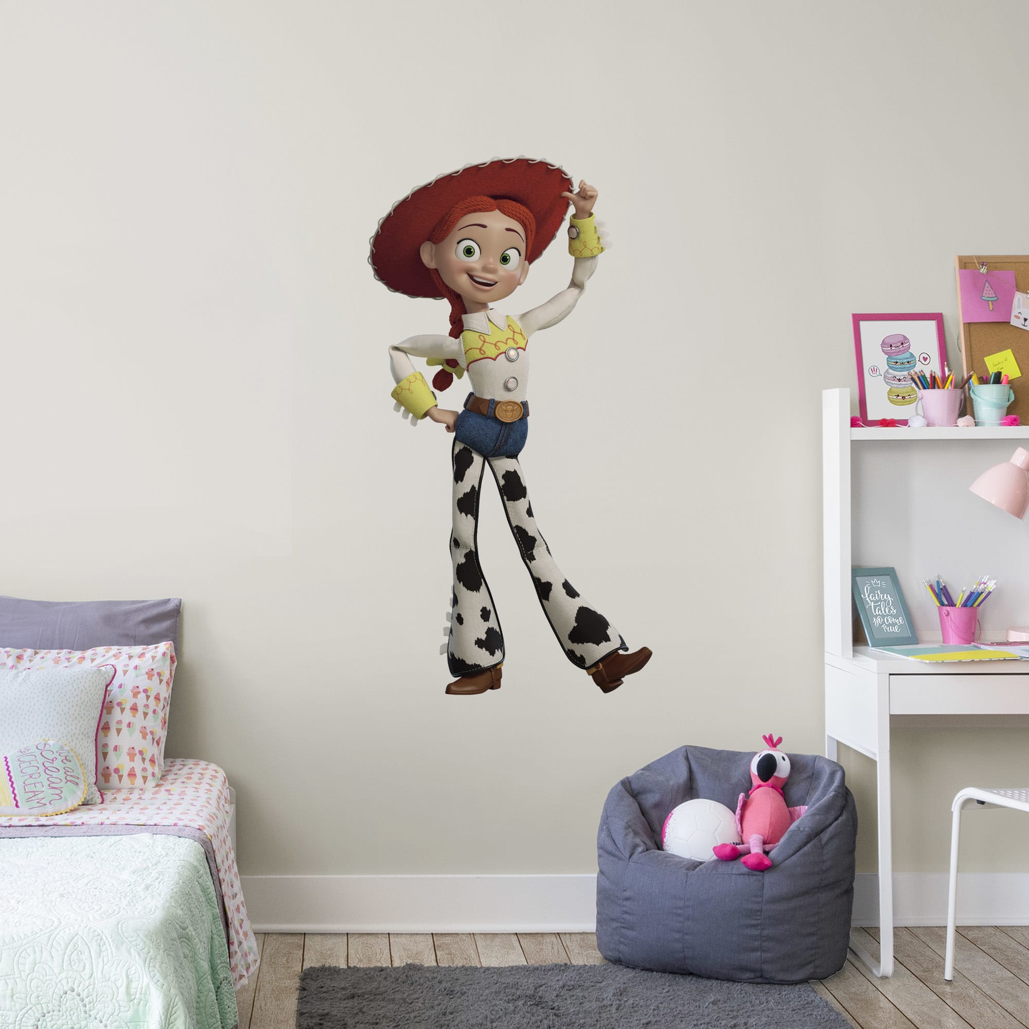 Toy Story 4: Jessie - Officially Licensed Disney/PIXAR Removable Wall Decal Giant Character + 2 Decals (27"W x 51"H) by Fathead