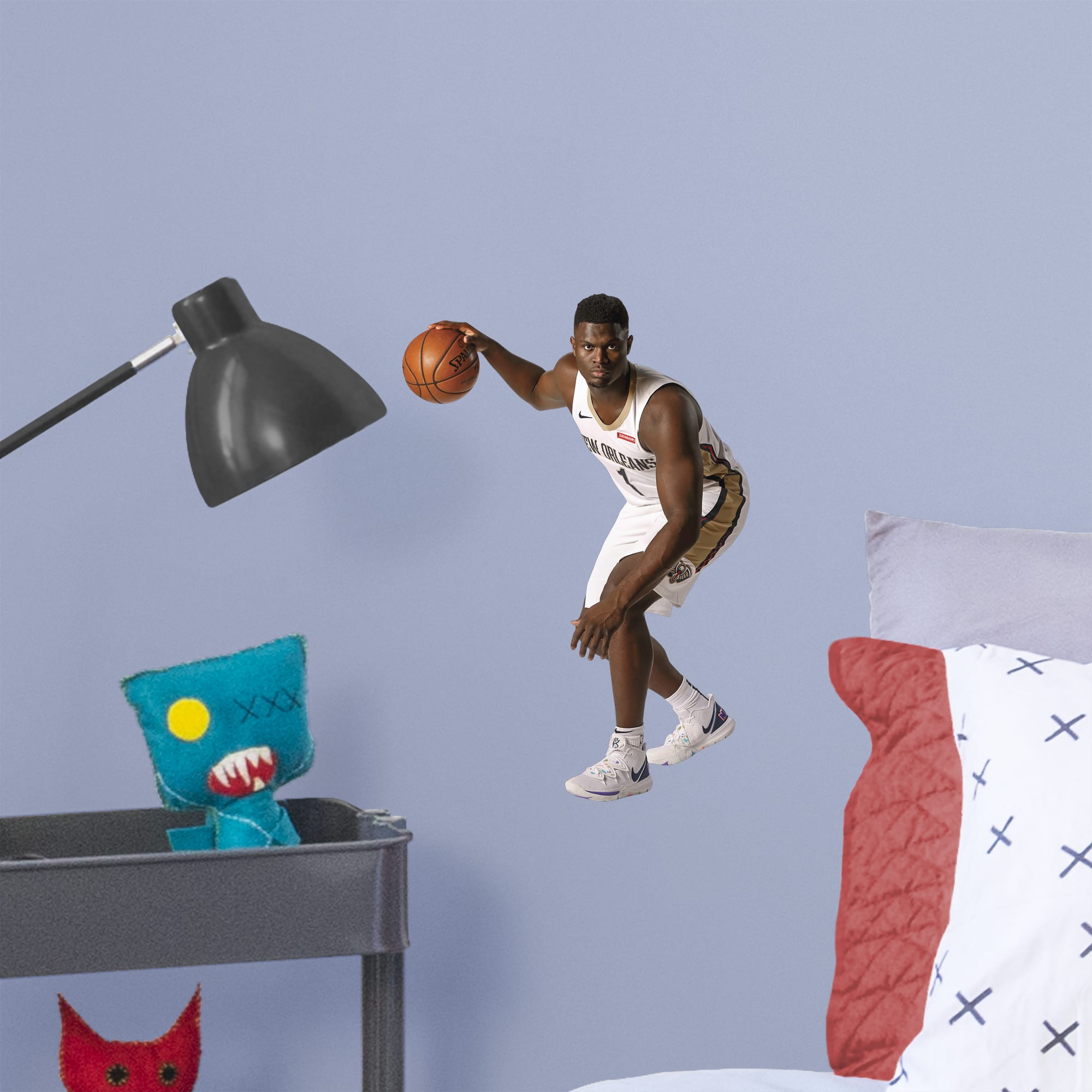 Zion Williamson for New Orleans Pelicans - Officially Licensed NBA Removable Wall Decal Large by Fathead | Vinyl