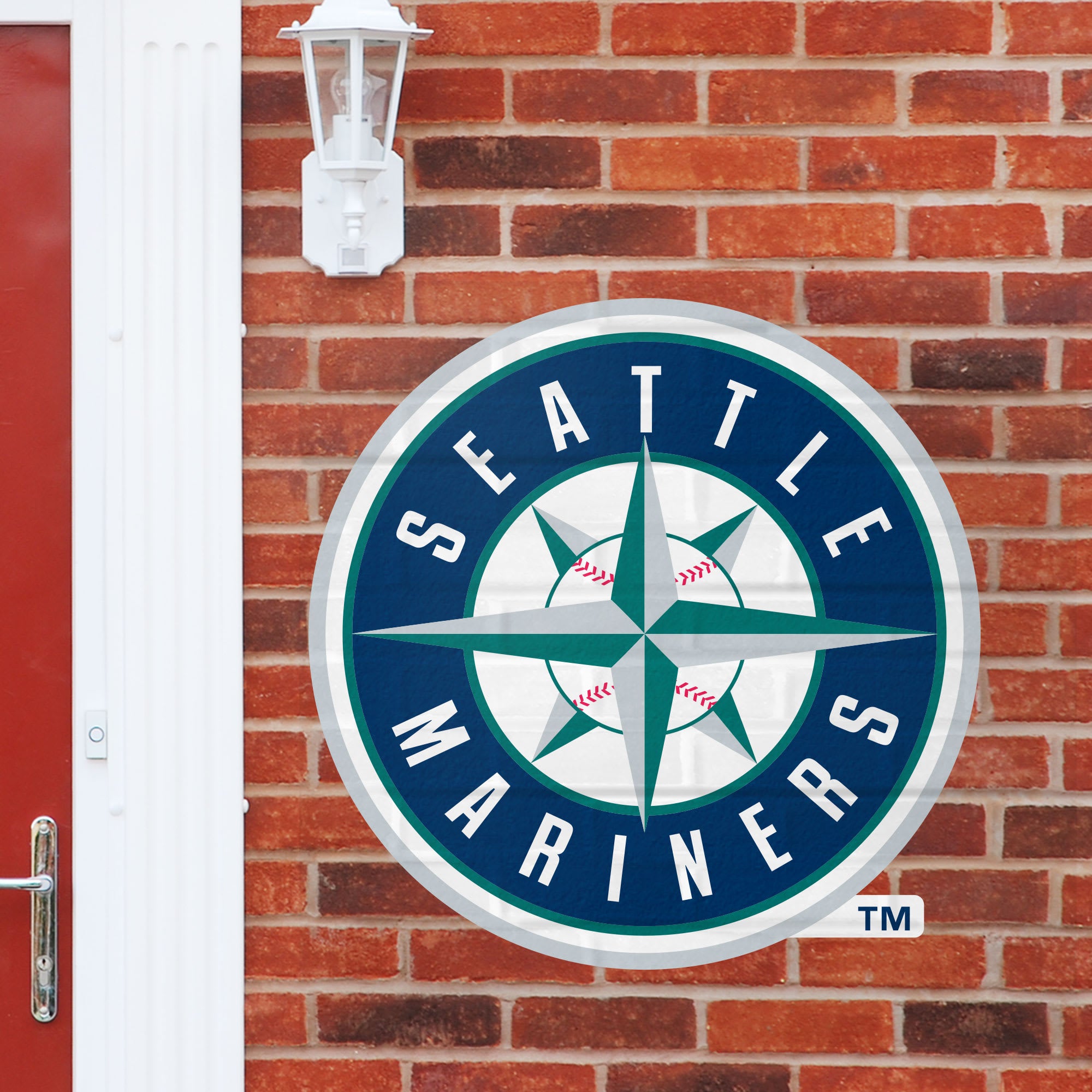 Seattle Mariners: Logo - Officially Licensed MLB Outdoor Graphic Giant Logo (30"W x 30"H) by Fathead | Wood/Aluminum