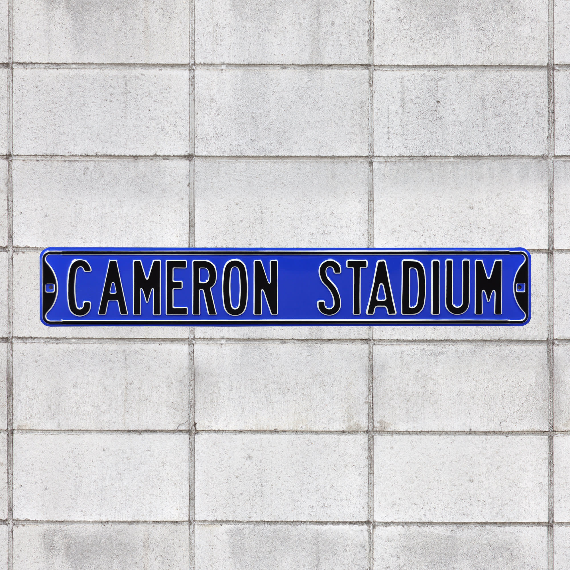 Duke Blue Devils: Cameron Stadium - Officially Licensed Metal Street Sign 36.0"W x 6.0"H by Fathead | 100% Steel