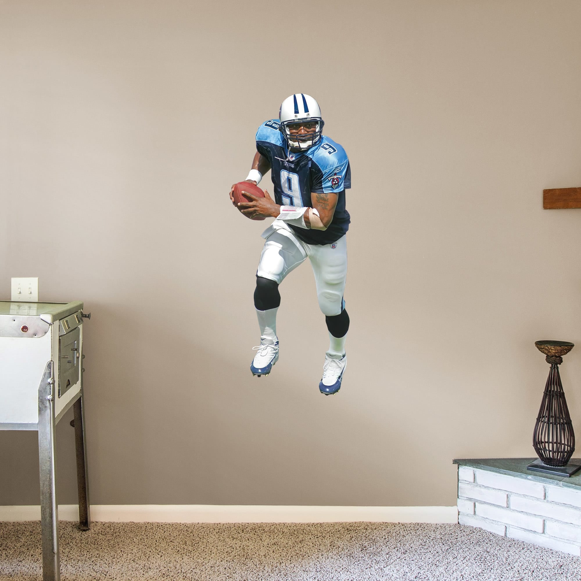 Steve McNair for Tennessee Titans: Titans Legend - Officially Licensed NFL Removable Wall Decal Giant Athlete + 2 Decals (21"W x