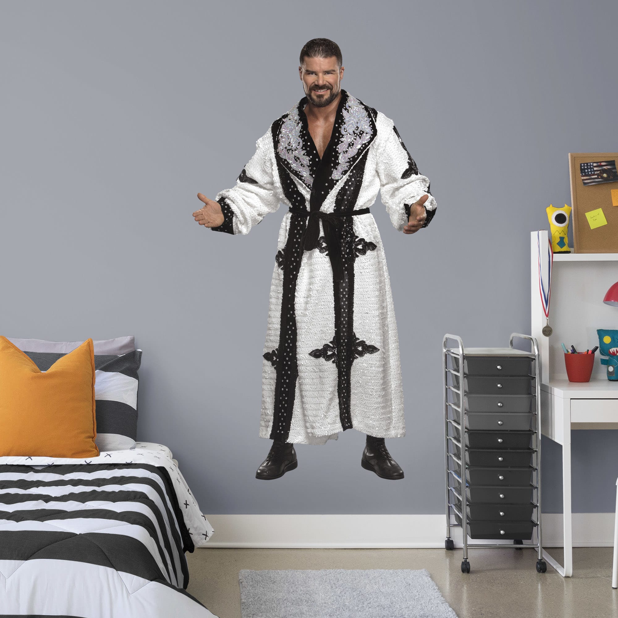 Bobby Roode for WWE - Officially Licensed Removable Wall Decal Life-Size Superstar + 2 Decals (43"W x 78"H) by Fathead | Vinyl