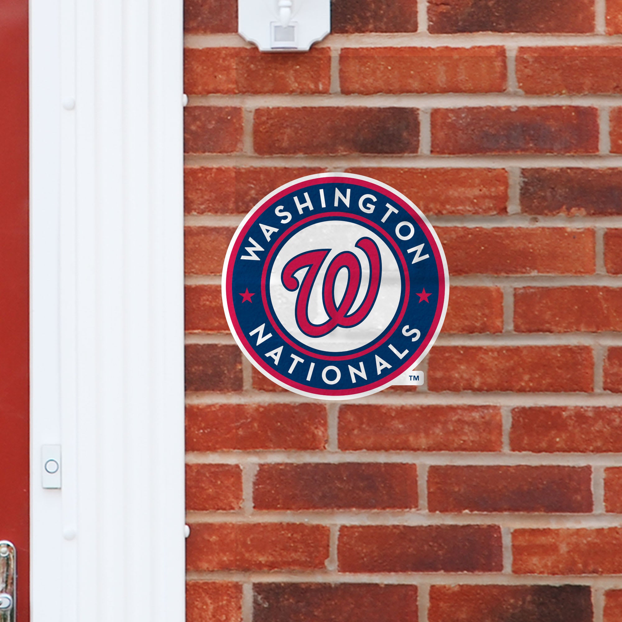 Washington Nationals: Logo - Officially Licensed MLB Outdoor Graphic Large by Fathead | Wood/Aluminum