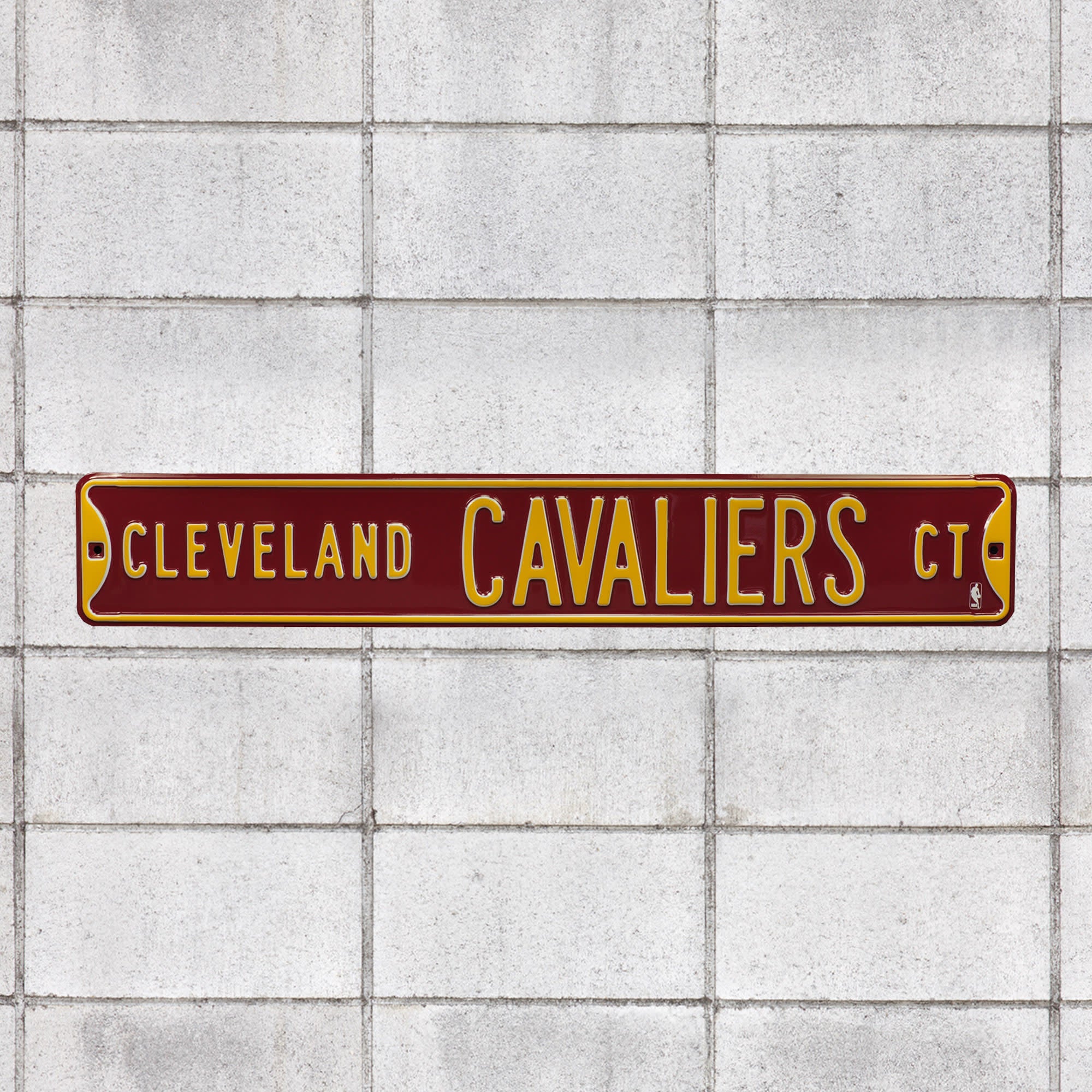 Cleveland Cavaliers: Court - Officially Licensed NBA Metal Street Sign by Fathead | 100% Steel