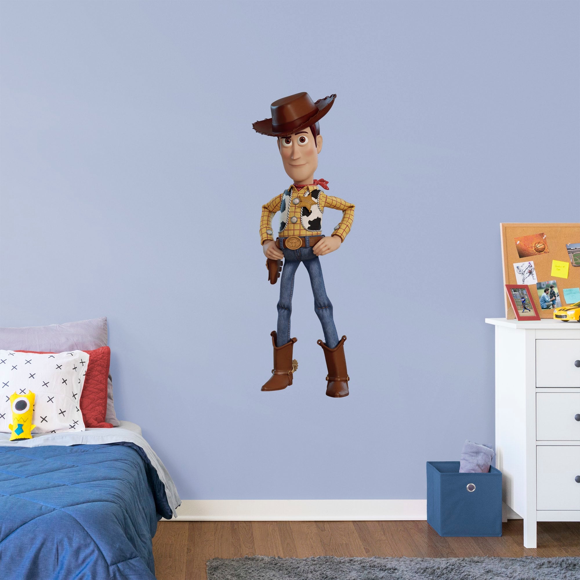 Toy Story 4: Woody - Officially Licensed Disney/PIXAR Removable Wall Graphic Giant Character + 2 Decals (17"W x 51"H) by Fathead