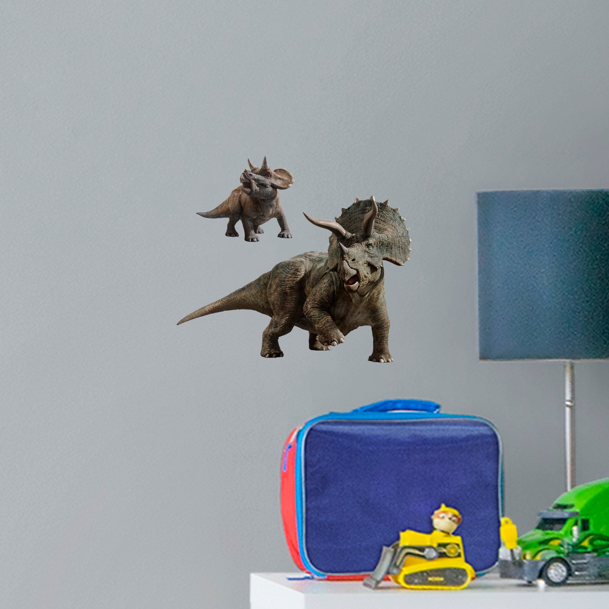 Triceratops - Jurassic World: Fallen Kingdom - Officially Licensed Removable Wall Decal Large by Fathead | Vinyl