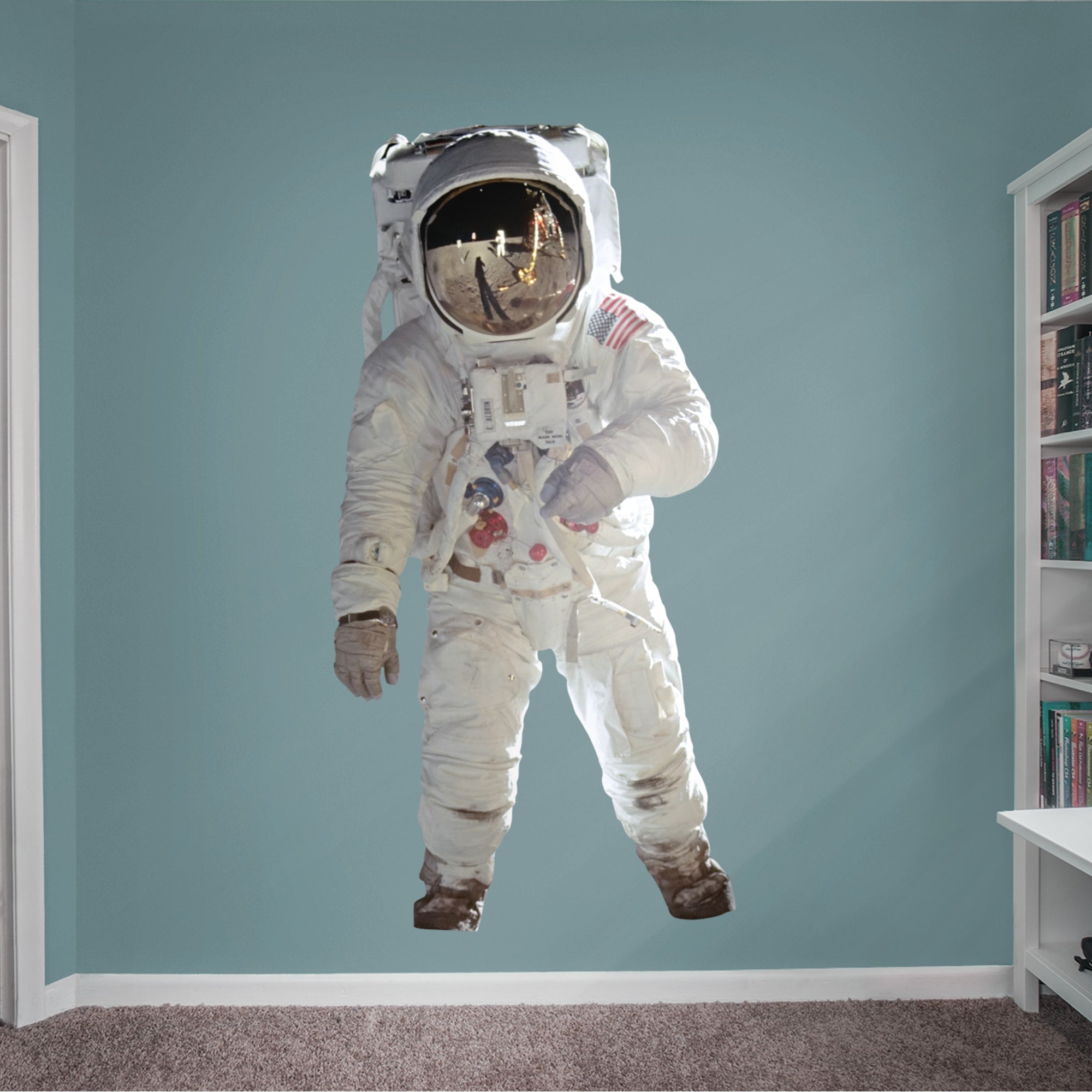 Buzz Aldrin: Astronaut - Officially Licensed Removable Wall Decal by Fathead | Vinyl