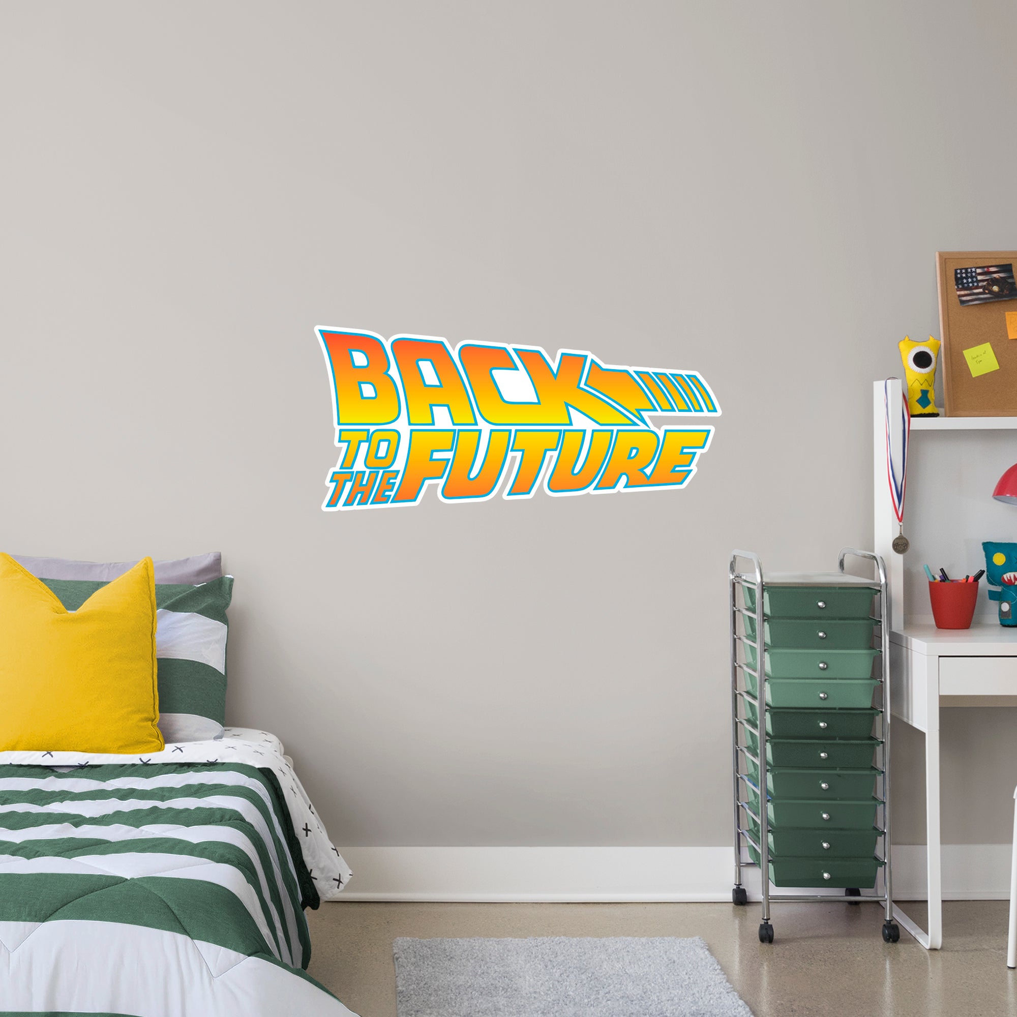 BACK TO THE FUTURE LOGO OFFICIALLY LICENSED NBC UNIVERSAL REMOVABLE Wall DECAL Giant Decal by Fathead | Vinyl