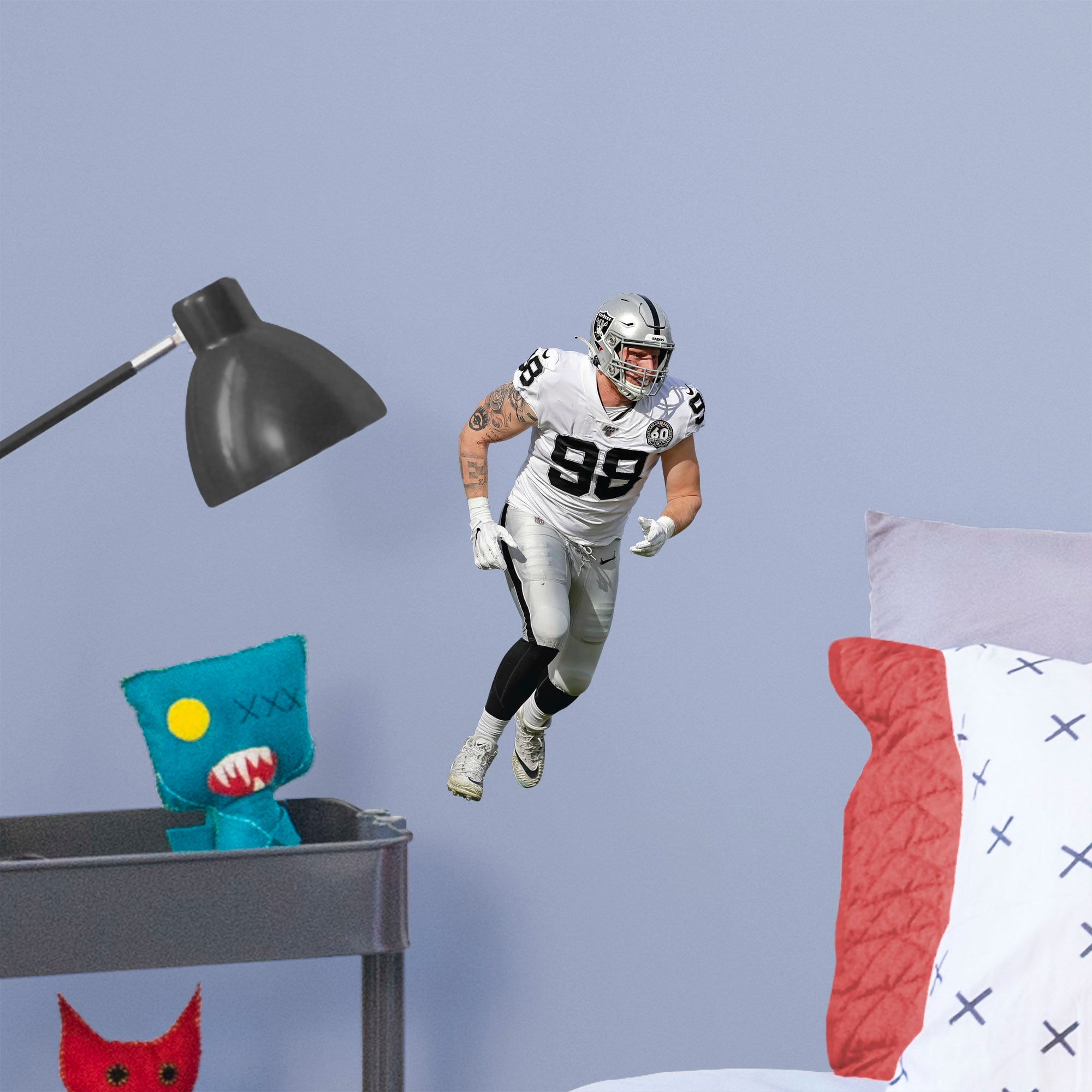 Maxx Crosby for Las Vegas Raiders - Officially Licensed NFL Removable Wall Decal Large by Fathead | Vinyl