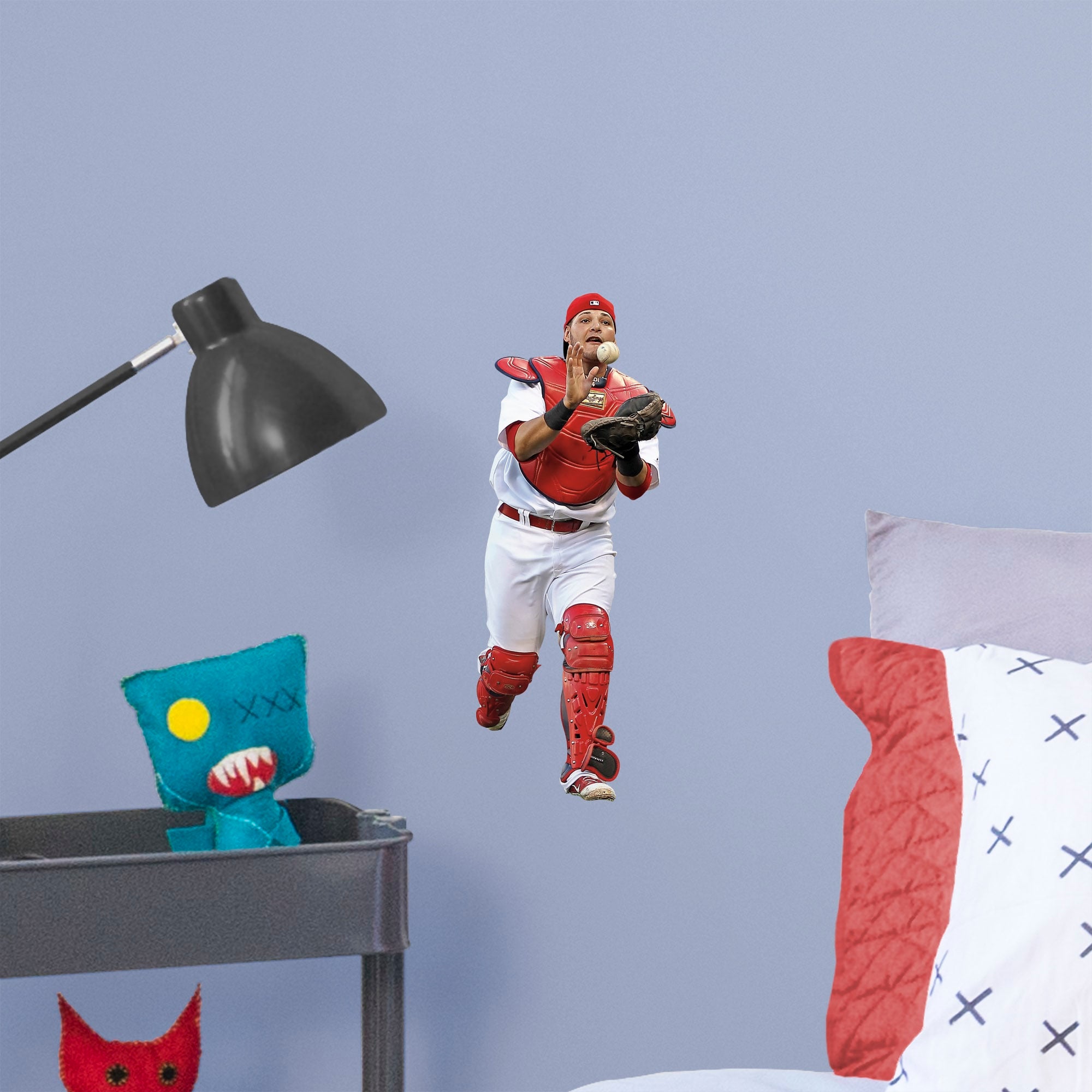 Yadier Molina for St. Louis Cardinals - Officially Licensed MLB Removable Wall Decal Large by Fathead | Vinyl