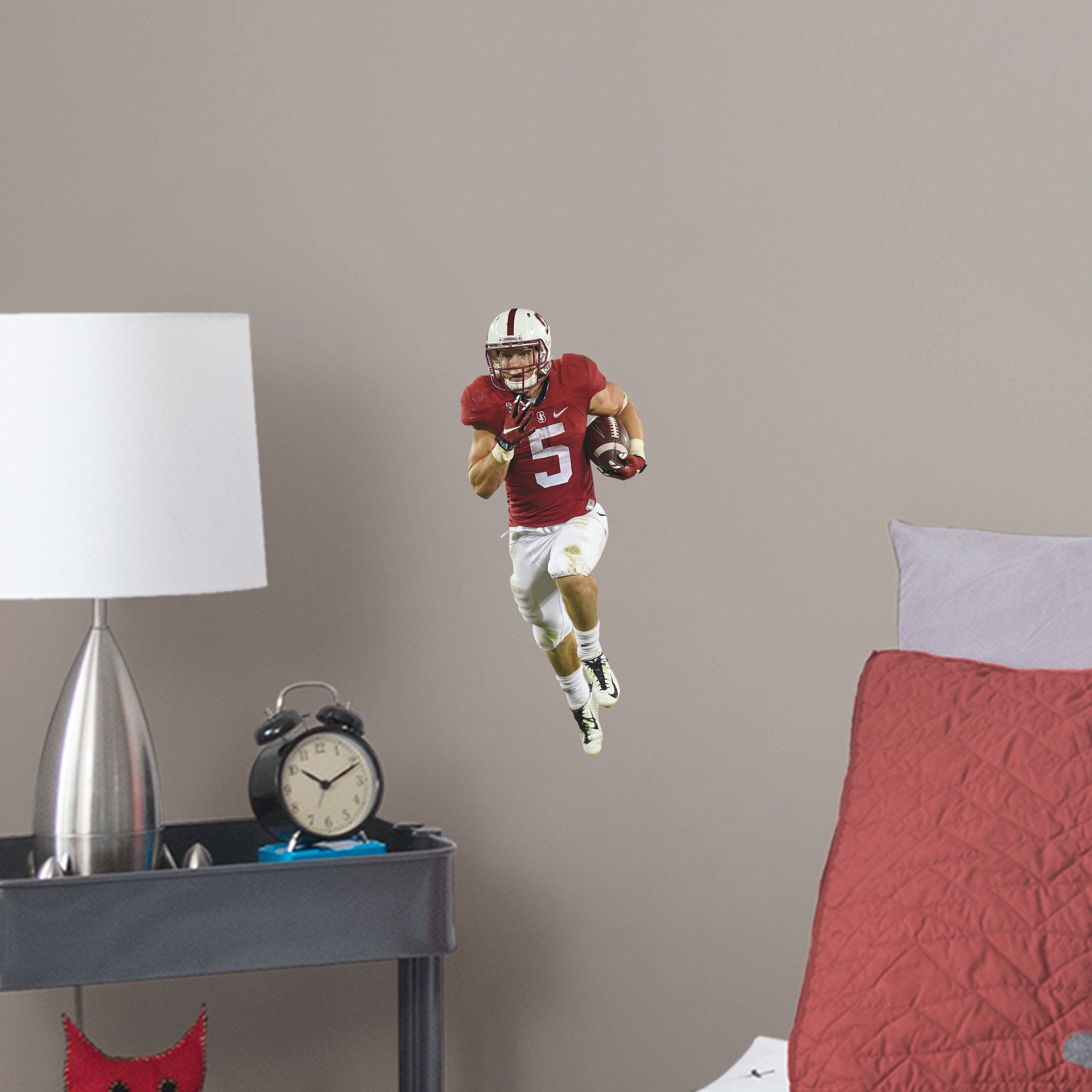 Christian McCaffrey for Stanford Cardinal: Stanford - Officially Licensed Removable Wall Decal Large by Fathead | Vinyl