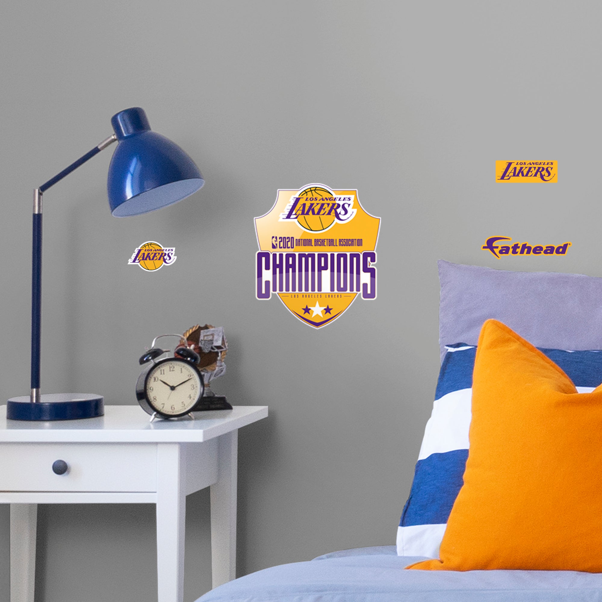 Los Angeles Lakers: 2020 Champions Logo - Officially Licensed NBA Removable Wall Decal Large by Fathead | Vinyl