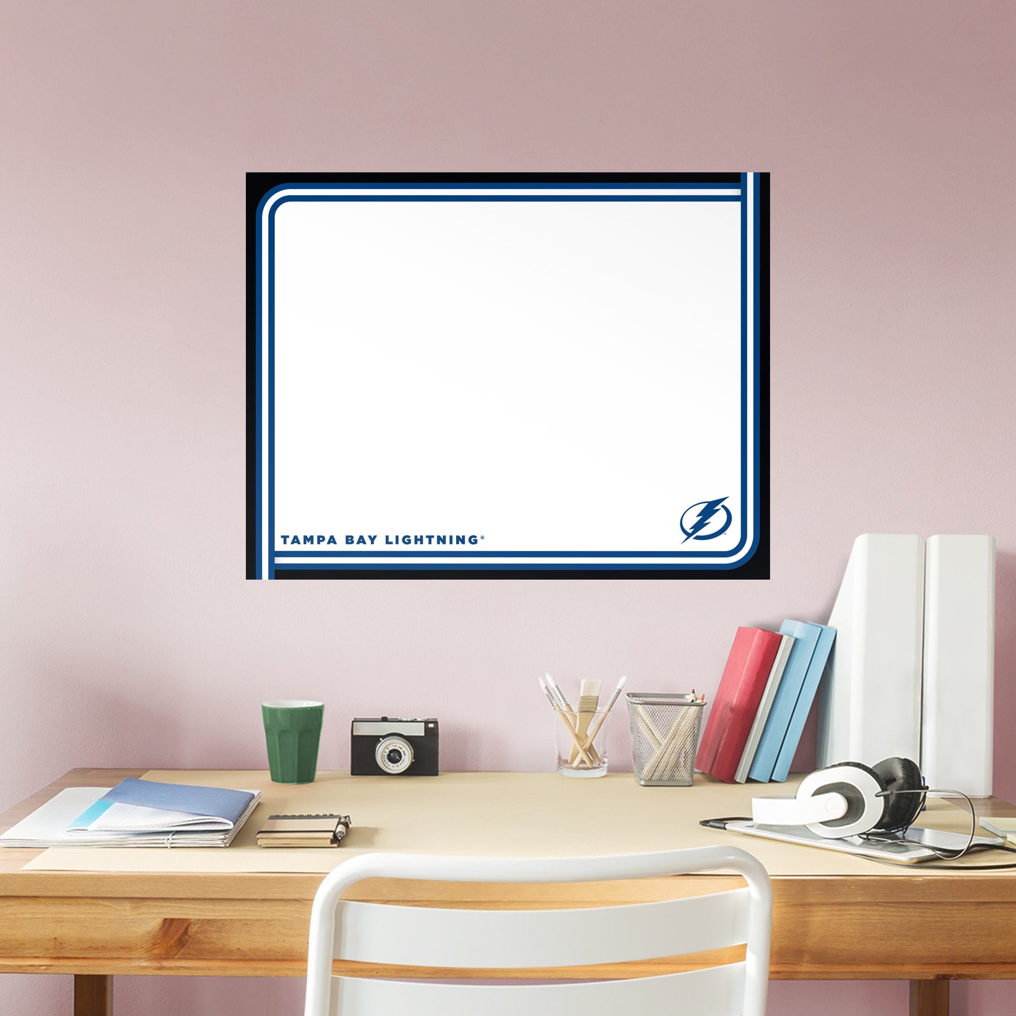 Tampa Bay Lightning: Dry Erase Whiteboard - X-Large Officially Licensed NHL Removable Wall Decal XL by Fathead | Vinyl