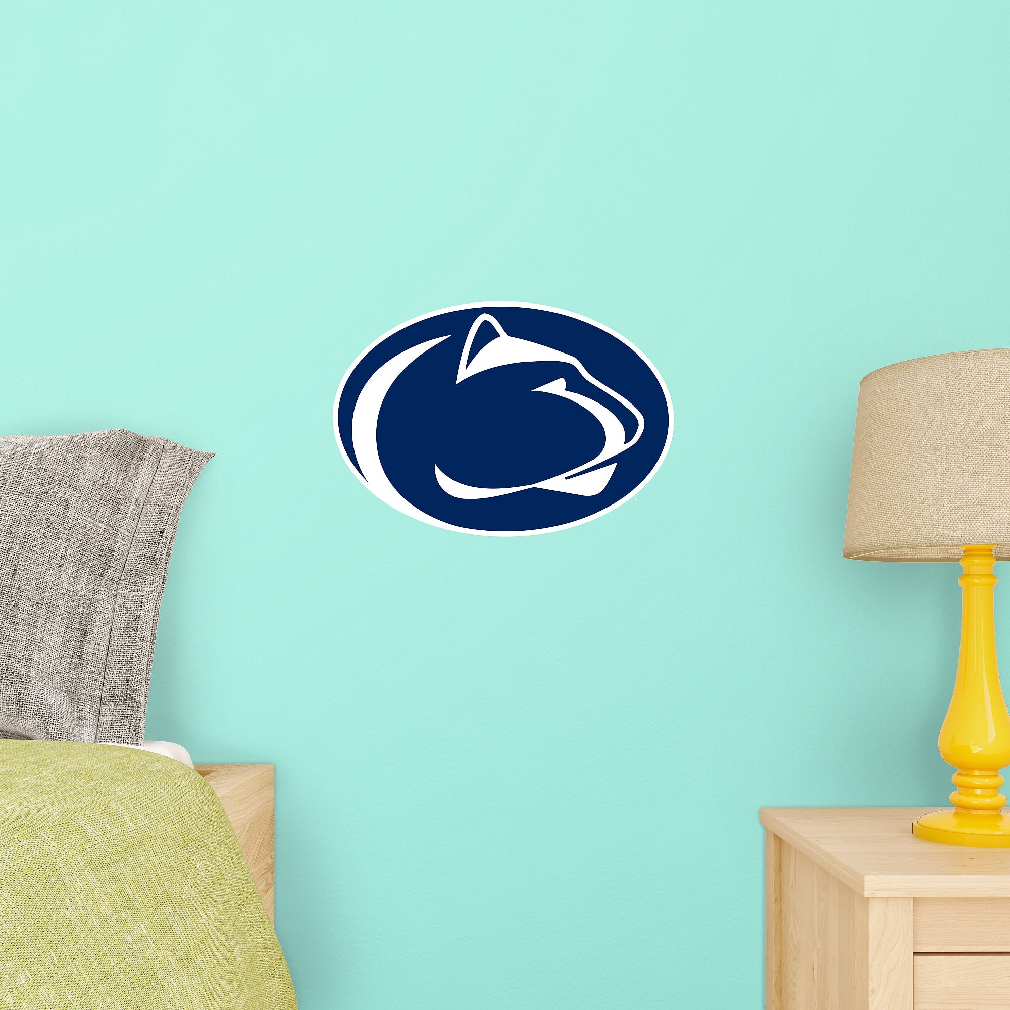 Penn State Nittany Lions: Logo - Officially Licensed Removable Wall Decal 14.0"W x 9.0"H by Fathead | Vinyl