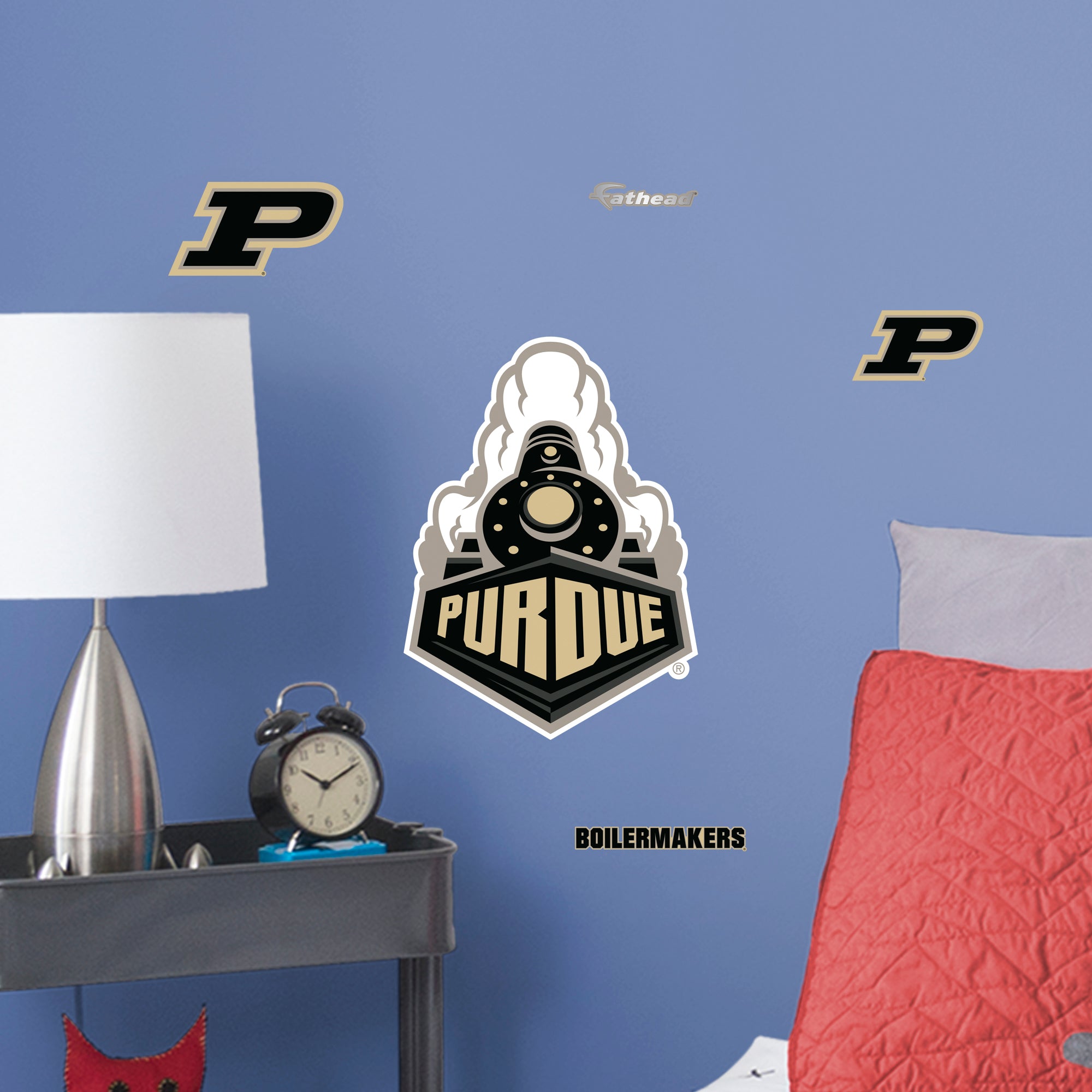 Purdue Boilermakers 2020 Train POD Teammate Logo - Officially Licensed NCAA Removable Wall Decal Large by Fathead | Vinyl