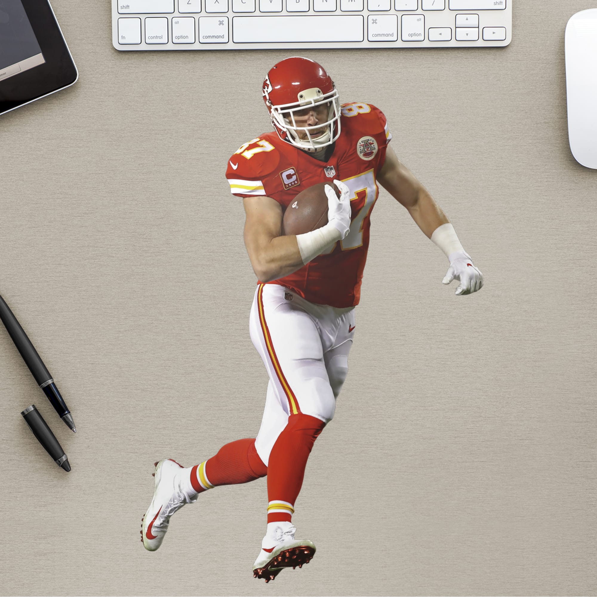 Travis Kelce for Kansas City Chiefs - Officially Licensed NFL Removable Wall Decal 11"W x 16"H by Fathead | Vinyl
