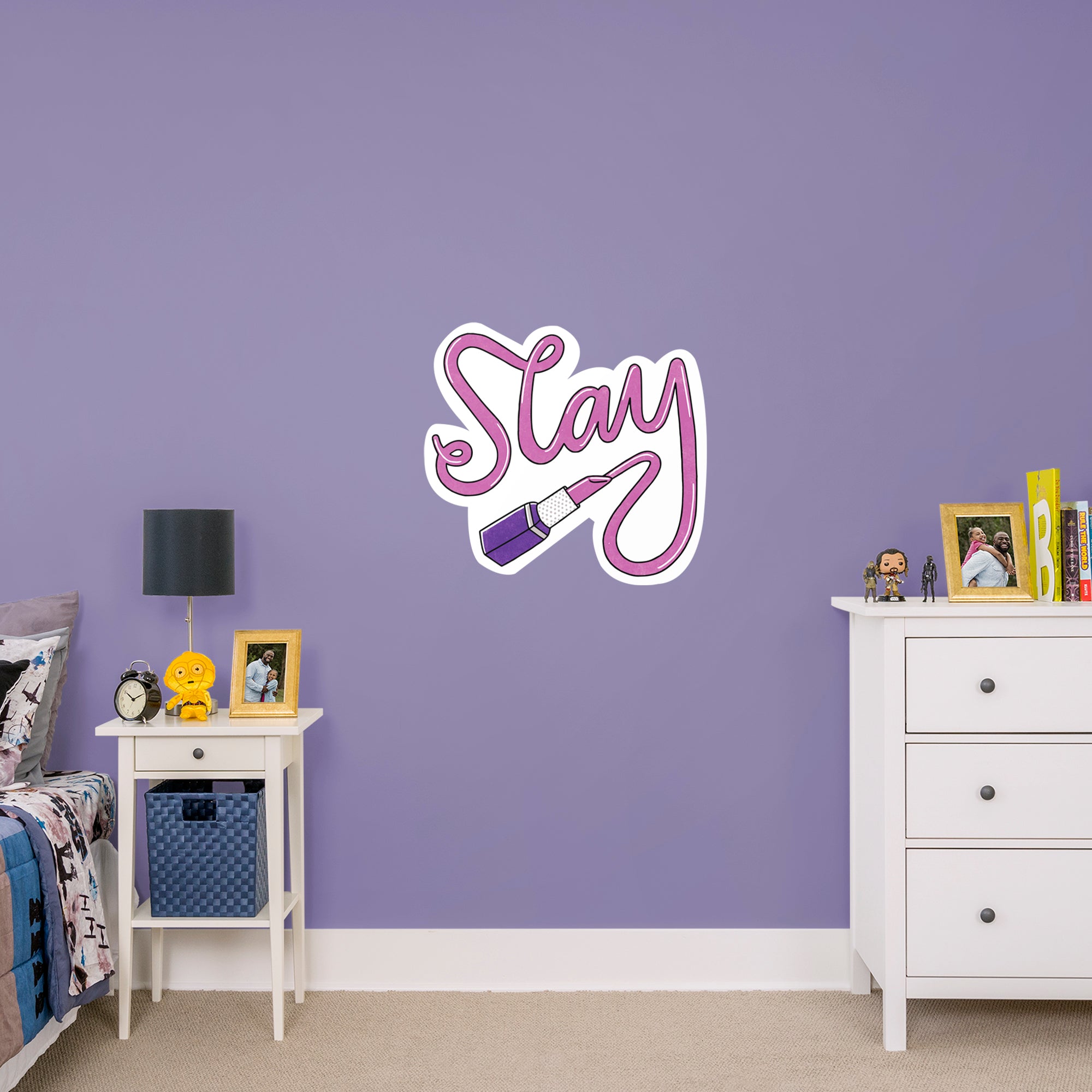 Slay Lipstick - Officially Licensed Big Moods Removable Wall Decal XL by Fathead | Vinyl