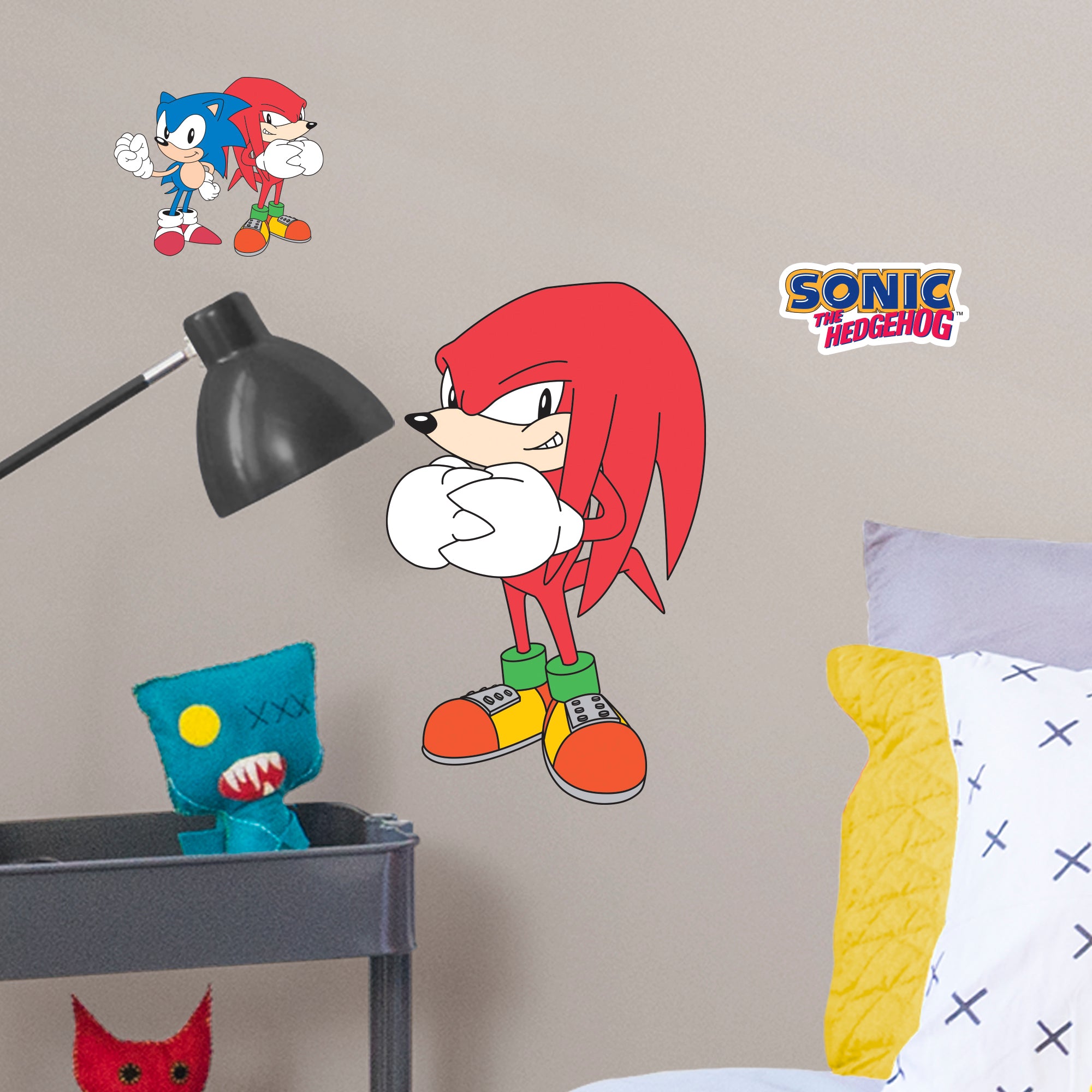 Sonic the Hedgehog - Knuckles Classic - Officially Licensed SEGA Removable Wall Decal Large by Fathead | Vinyl