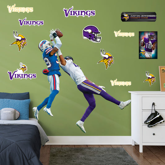 Adam Thielen Minnesota Vikings Fathead Home 10-Pack Life-Size