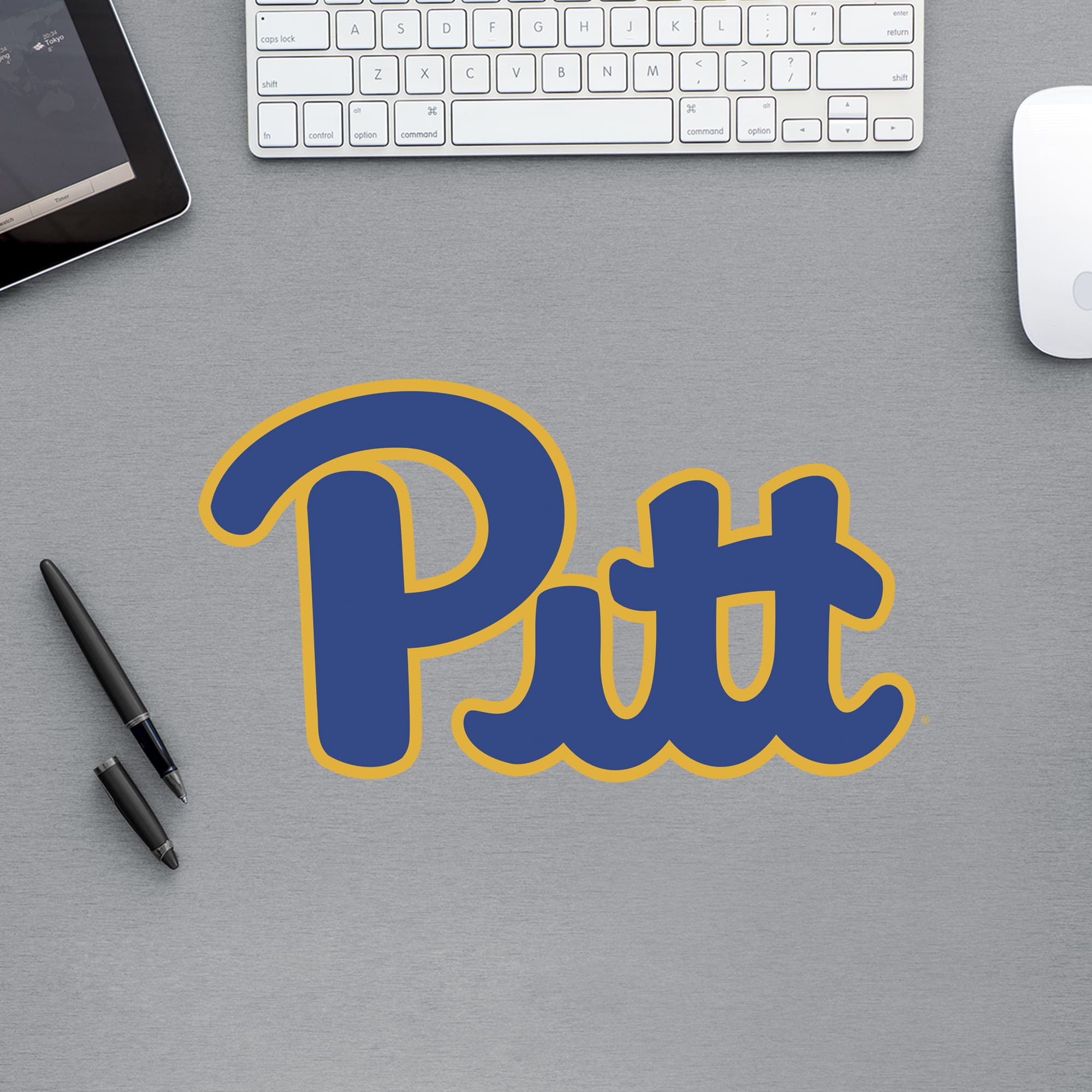 Pittsburgh Panthers: Logo - Officially Licensed Removable Wall Decal 12.0"W x 7.0"H by Fathead | Vinyl