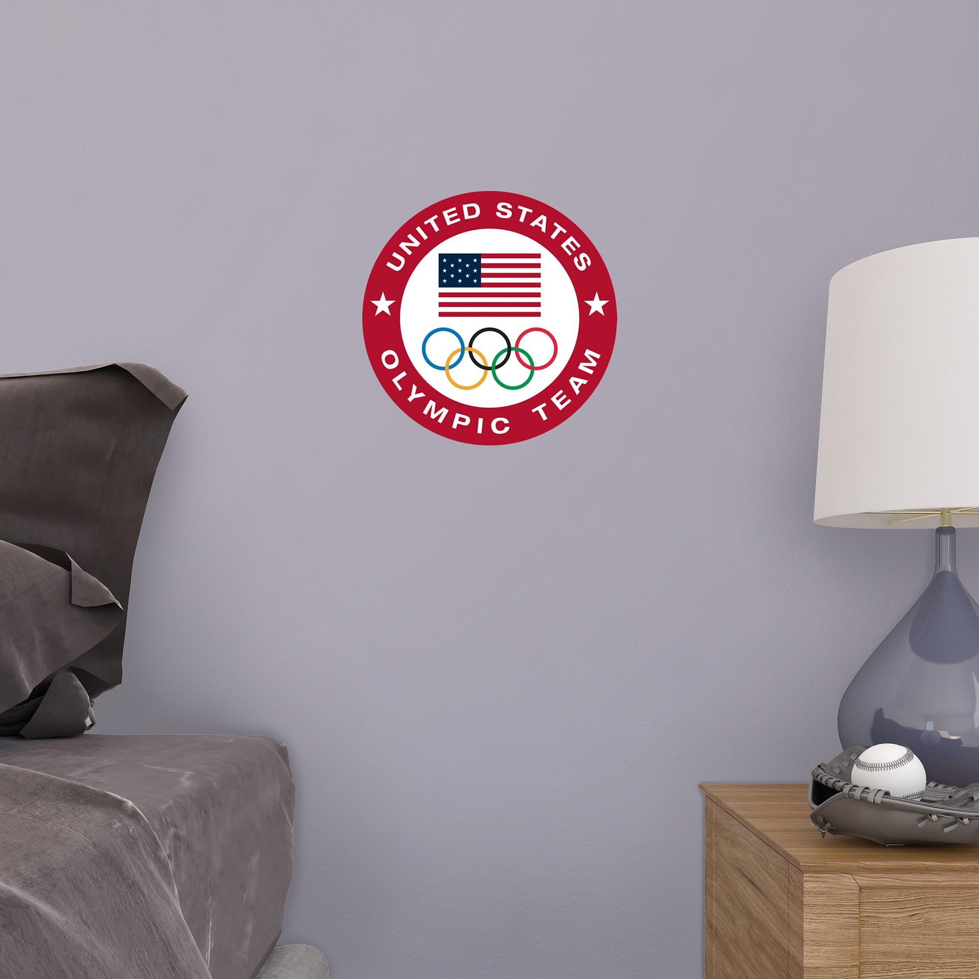 Team USA: Logo - Officially Licensed Removable Wall Decal 11.0"W x 11.0"H by Fathead | Vinyl