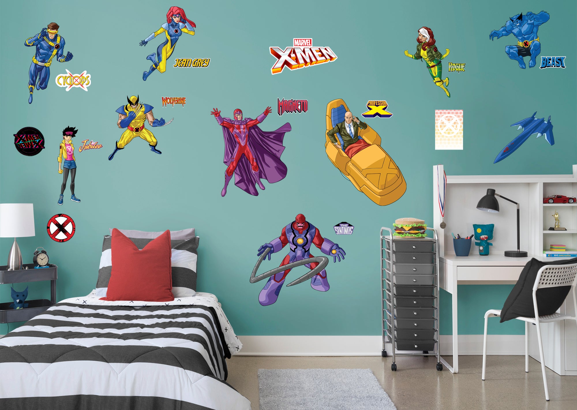 X-Men Character Collection - Officially Licensed Marvel Removable Wall Decal Collection (26"W x 25"H) by Fathead | Vinyl