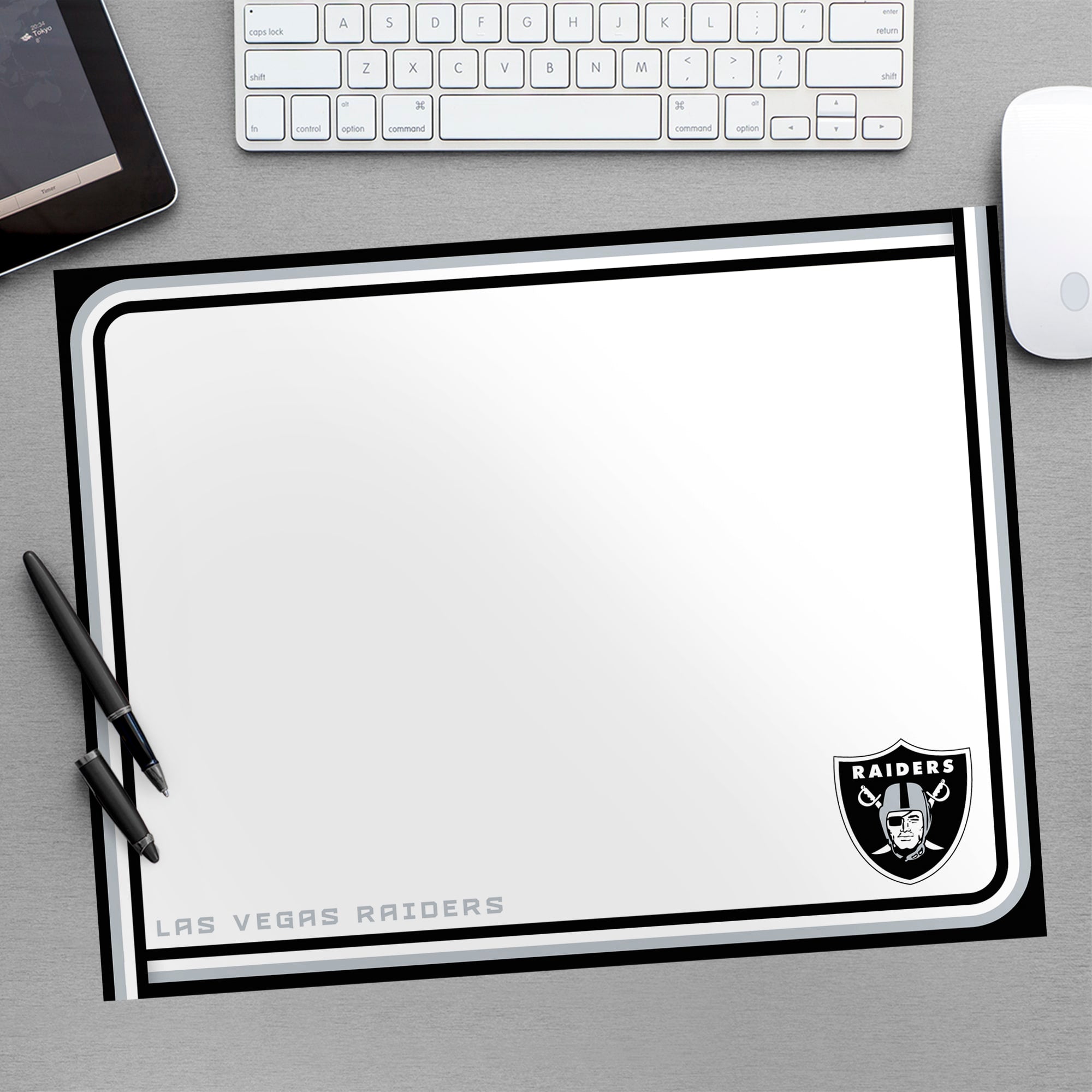 Las Vegas Raiders: Dry Erase Whiteboard - Officially Licensed NFL Removable Wall Decal Large by Fathead | Vinyl