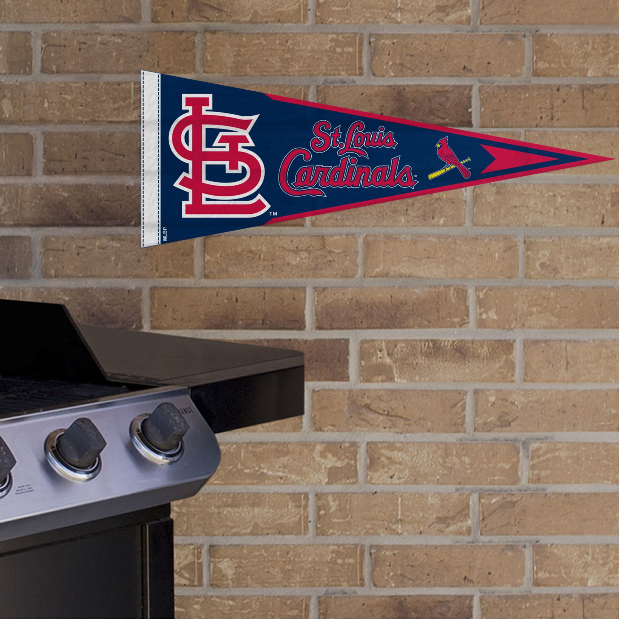 St. Louis Cardinals: Pennant - Officially Licensed MLB Outdoor Graphic 24.0"W x 9.0"H by Fathead | Wood/Aluminum