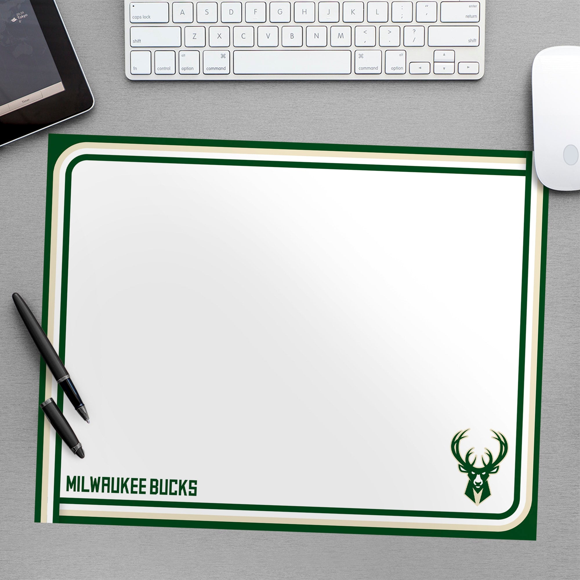Milwaukee Bucks for Milwaukee Bucks: Dry Erase Whiteboard - Officially Licensed NBA Removable Wall Decal Large by Fathead | Viny