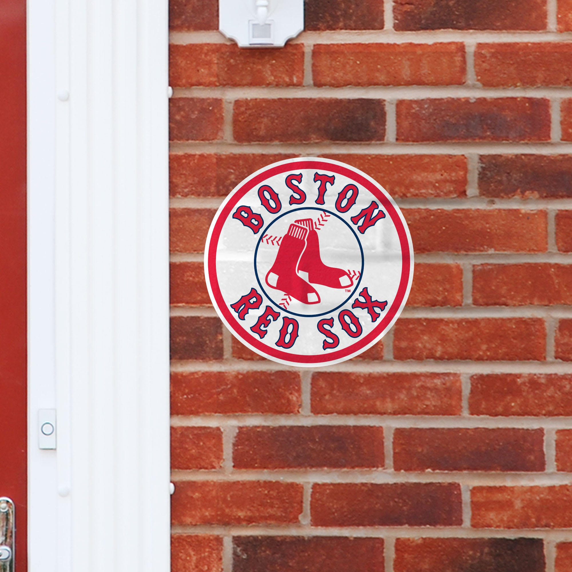 Boston Red Sox: Logo - Officially Licensed MLB Outdoor Graphic Large by Fathead | Wood/Aluminum
