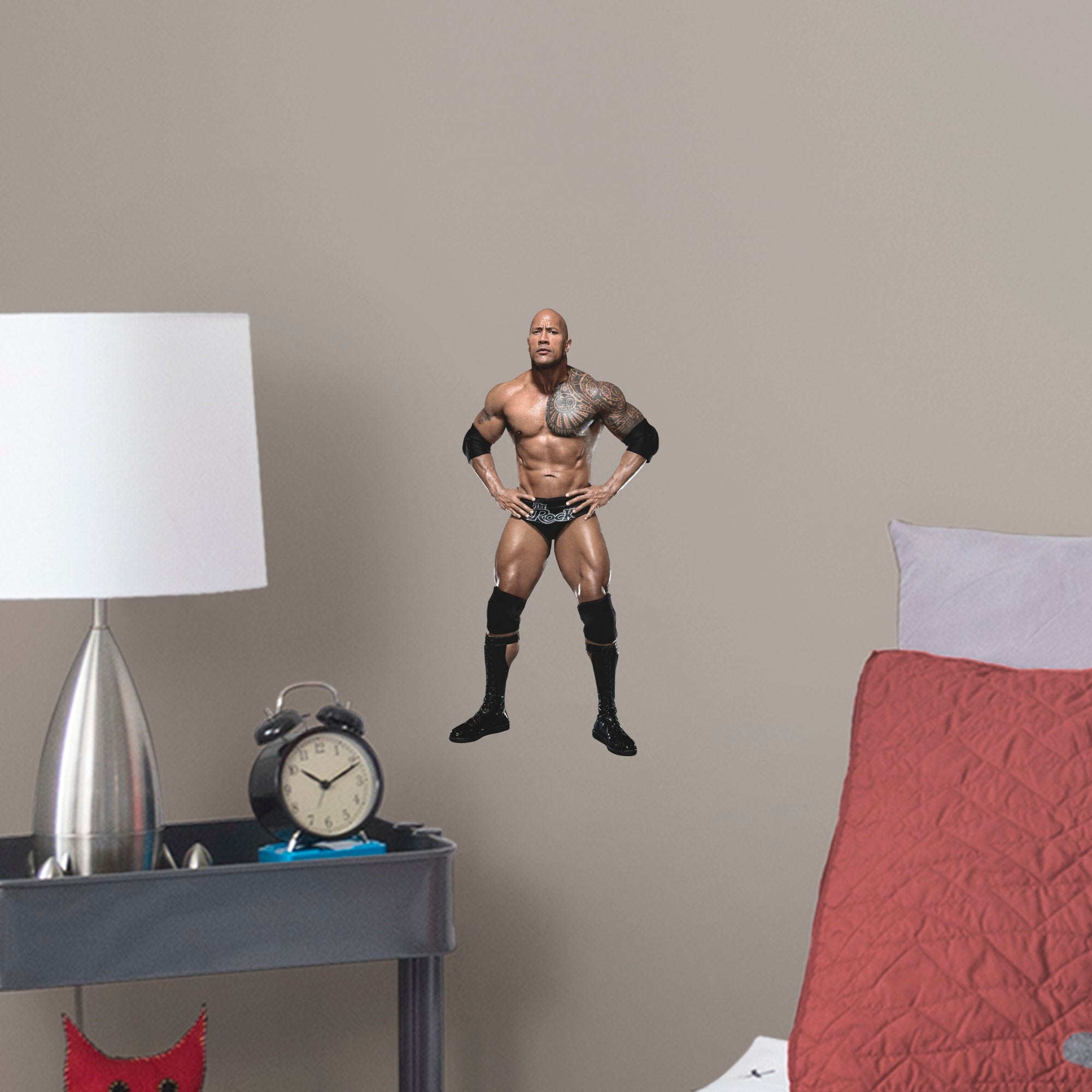 THE ROCK for WWE - OFFICIALLY LICENSED REMOVABLE Wall DECAL Large by Fathead | Vinyl