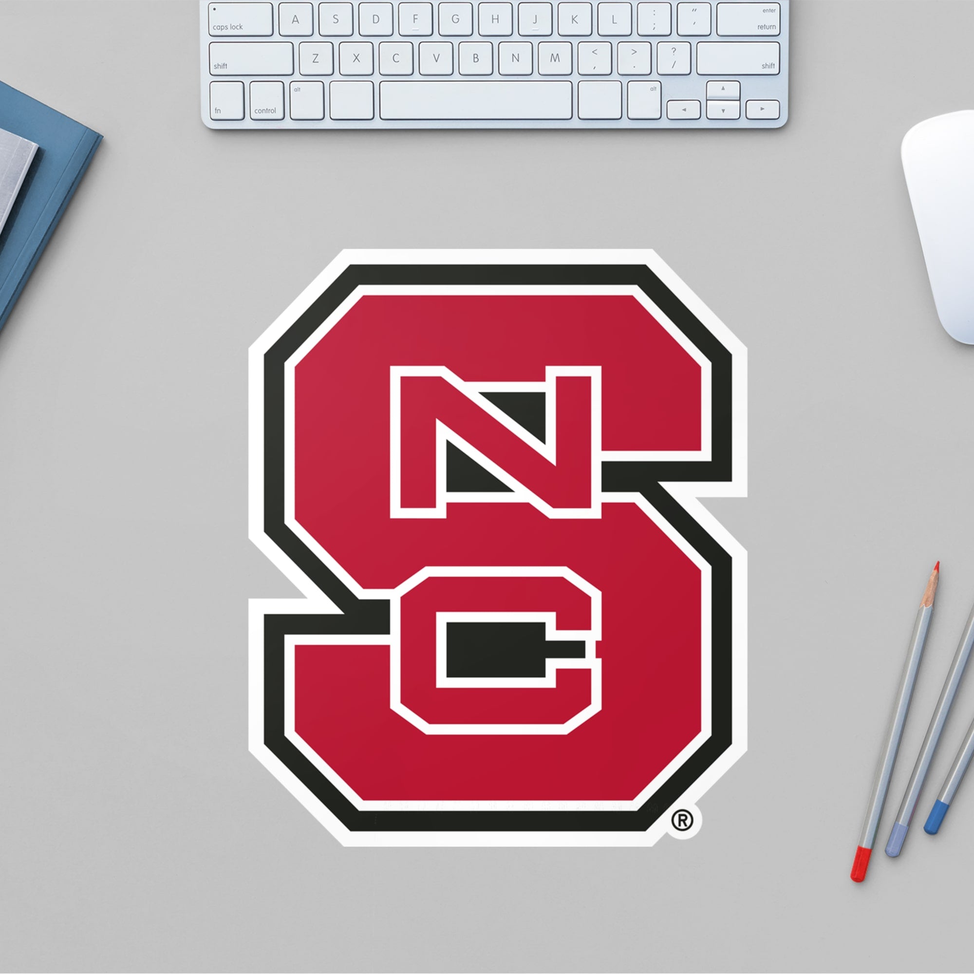 North Carolina State Wolfpack for NC State Wolfpack: Logo - Officially Licensed Removable Wall Decal 9.0"W x 11.0"H by Fathead |