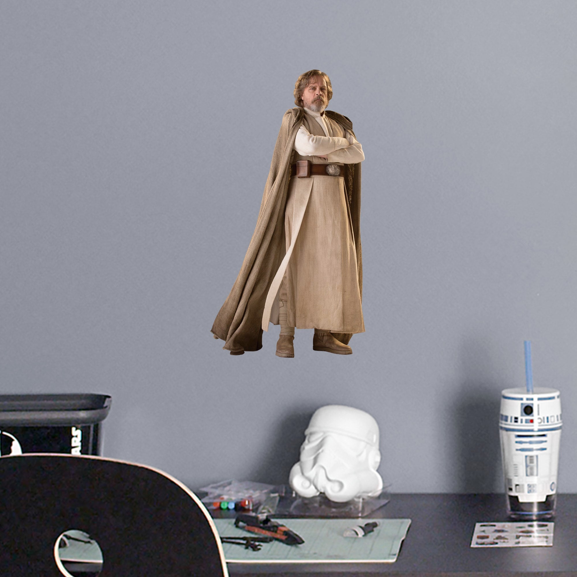 Luke Skywalker: Jedi Master - Officially Licensed Removable Wall Decal Large by Fathead | Vinyl