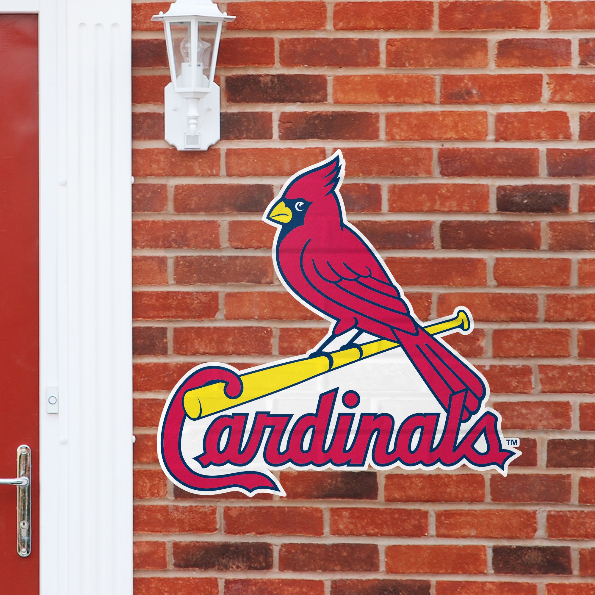 St. Louis Cardinals: Logo - Officially Licensed MLB Outdoor Graphic Giant Logo (30"W x 30"H) by Fathead | Wood/Aluminum
