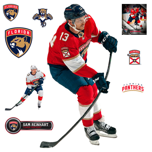 Aleksander Barkov Florida Panthers Fathead 3-Pack Life-Size Removable Wall  Decal