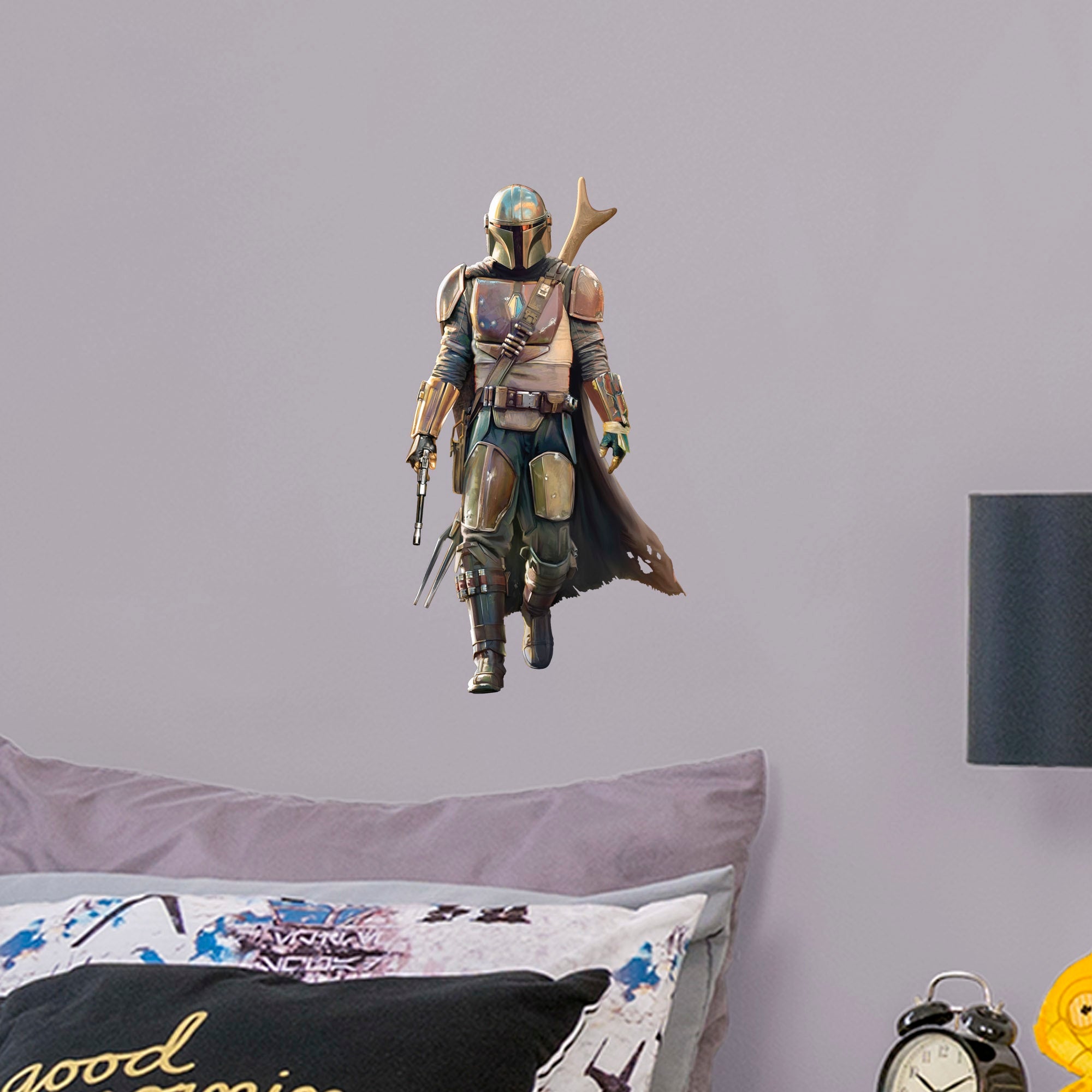 The Mandalorian - Star Wars: The Mandalorian - Officially Licensed Removable Wall Decal Large by Fathead | Vinyl