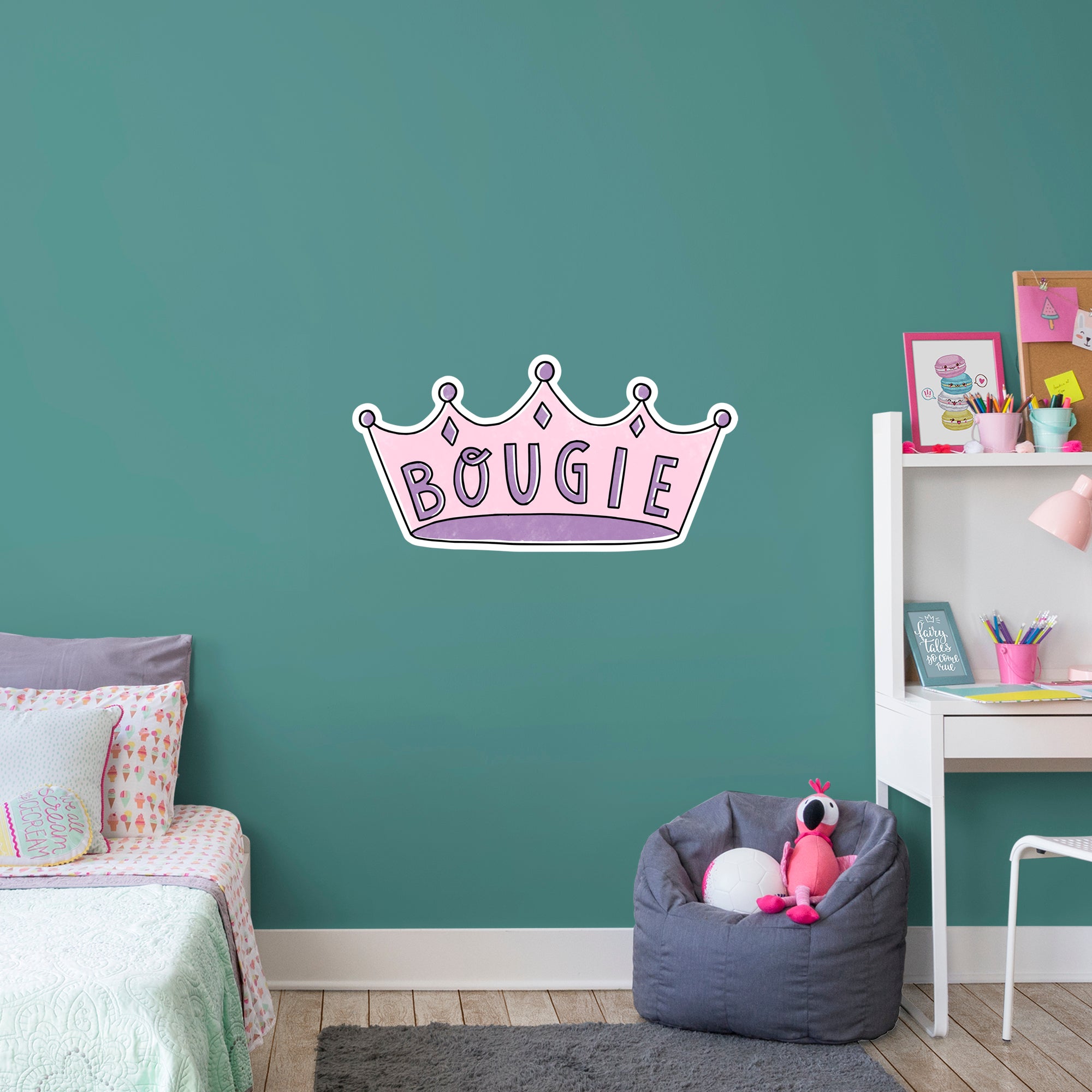 Bougie Crown - Officially Licensed Big Moods Removable Wall Decal XL by Fathead | Vinyl