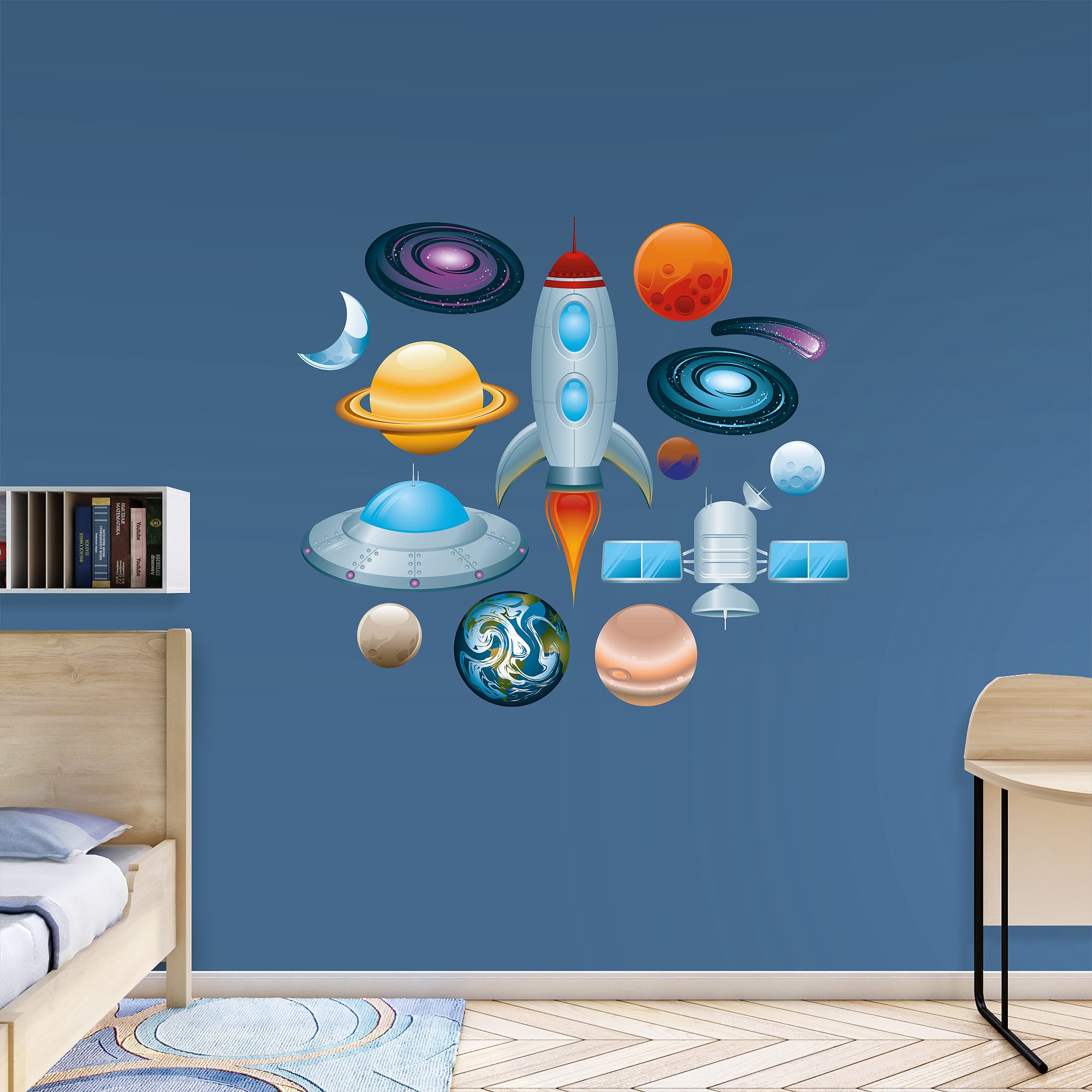 Outer Space: Collection - Removable Vinyl Decal 52.0"W x 39.5"H by Fathead