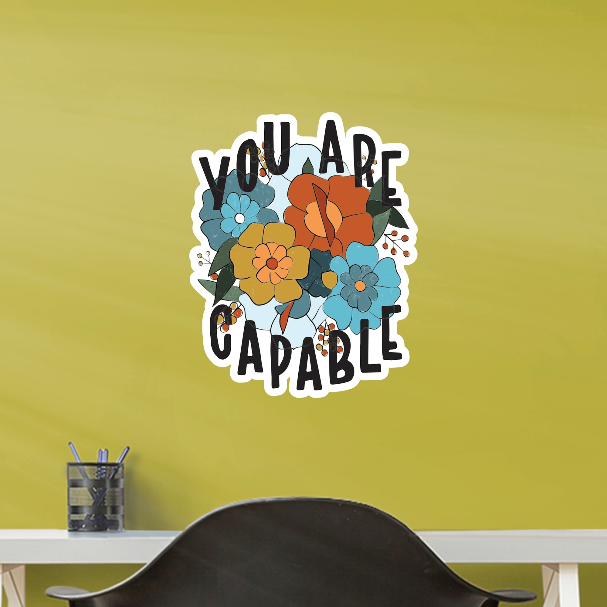You Are Capable - Officially Licensed Big Moods Removable Wall Decal Large by Fathead | Vinyl