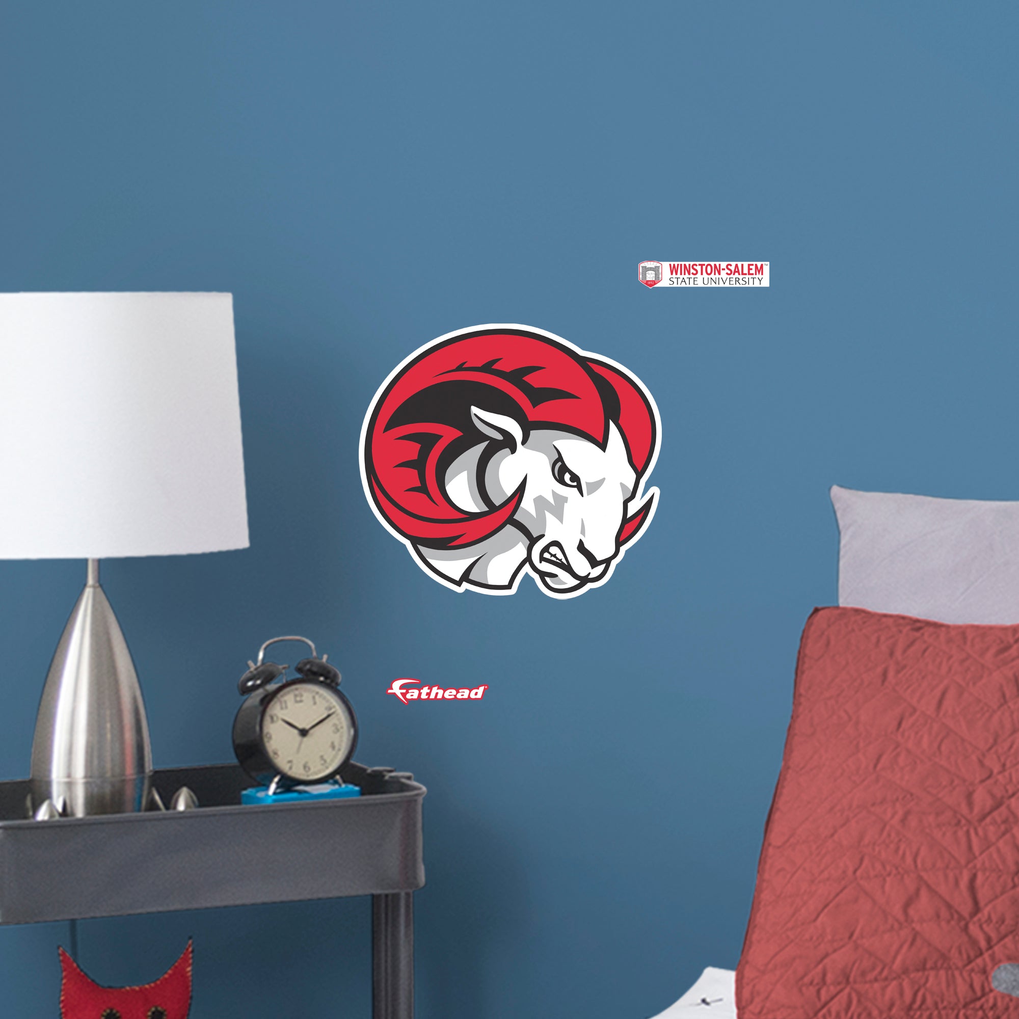 Winston-Salem State University 2020 Logo - Officially Licensed NCAA Removable Wall Decal Large by Fathead | Vinyl