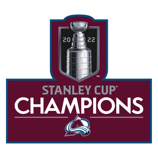 Colorado Avalanche Stanley Cup Champions, High Quality Vinyl Stickers