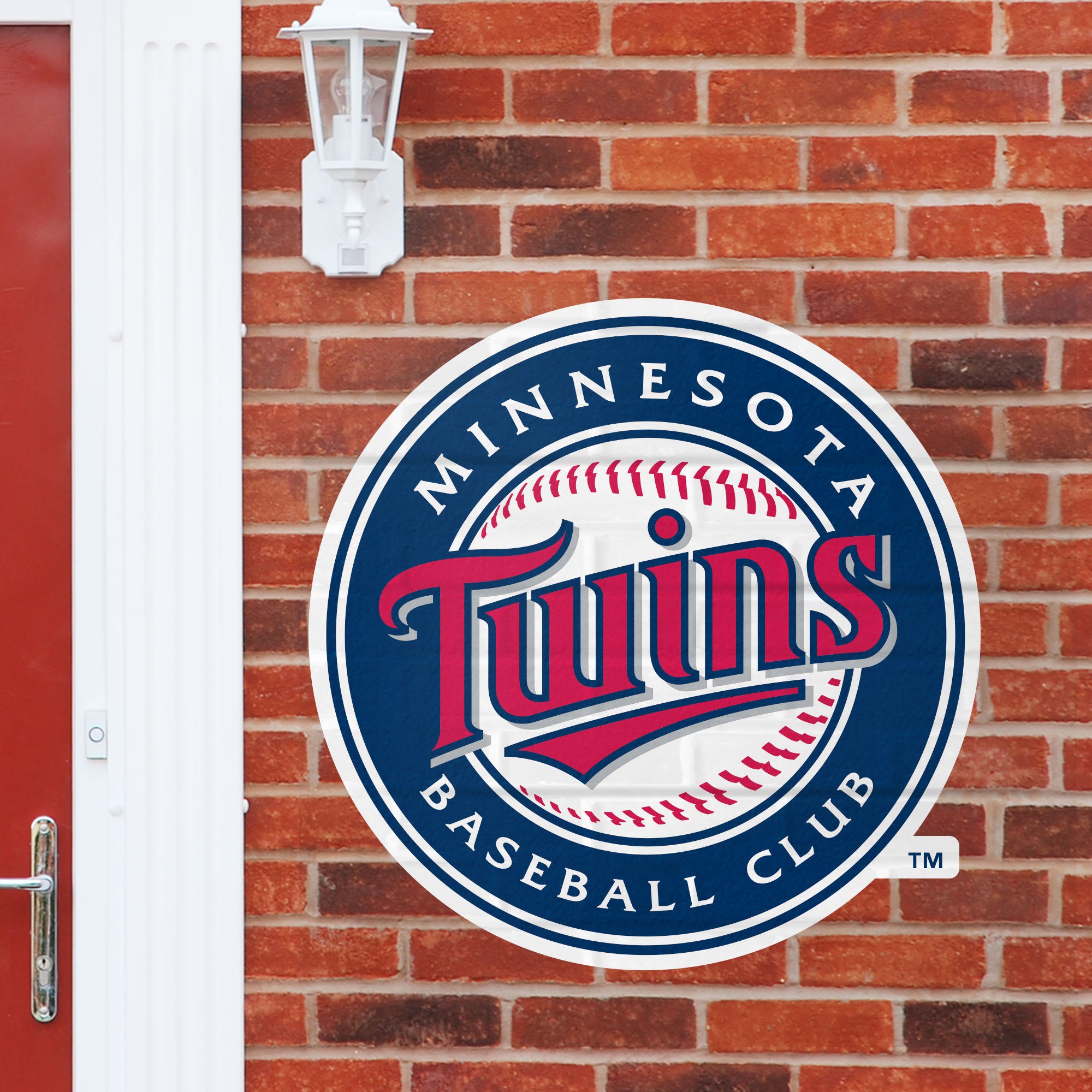 Minnesota Twins: Logo - Officially Licensed MLB Outdoor Graphic Giant Logo (30"W x 30"H) by Fathead | Wood/Aluminum
