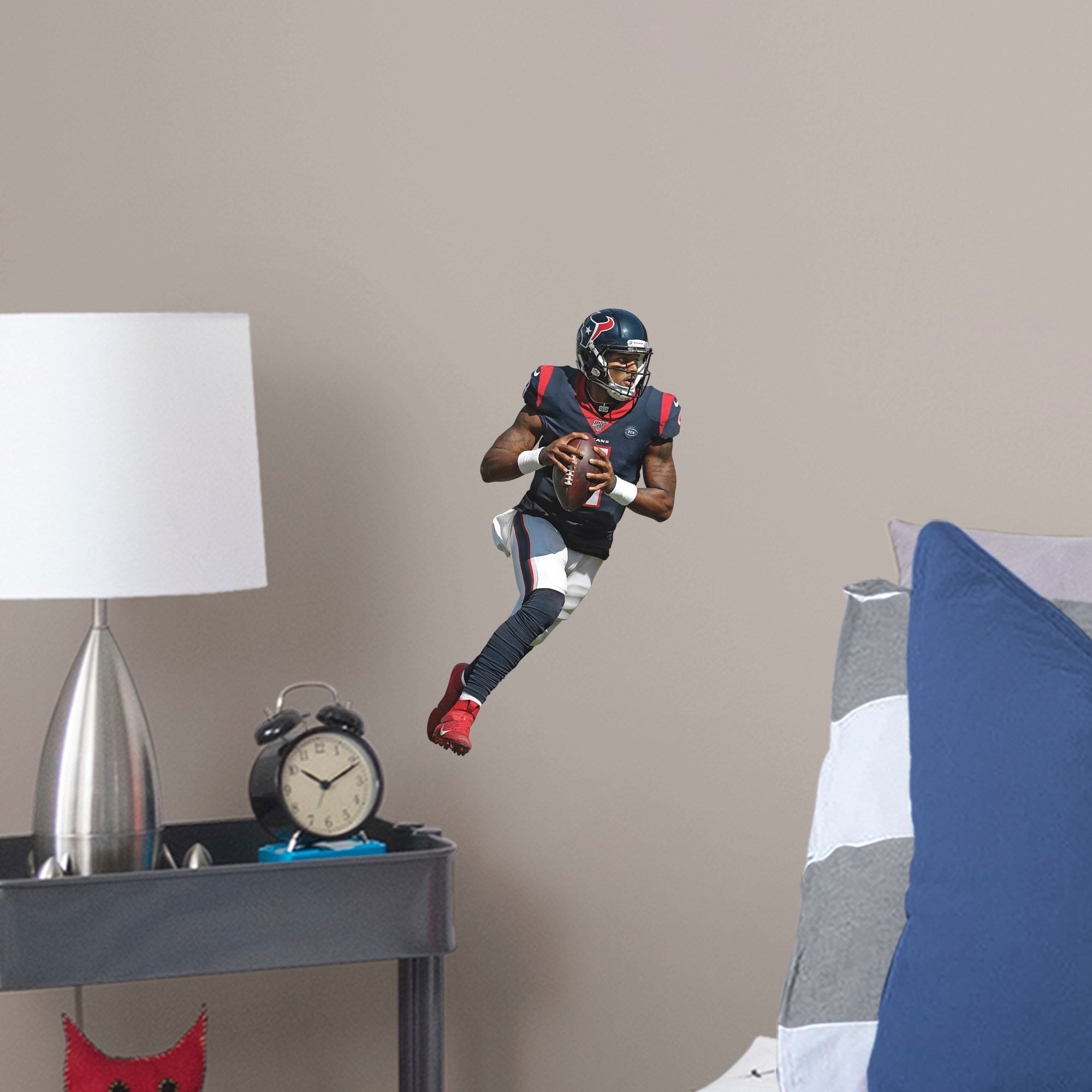 Deshaun Watson for Houston Texans - Officially Licensed NFL Removable Wall Decal Large by Fathead | Vinyl