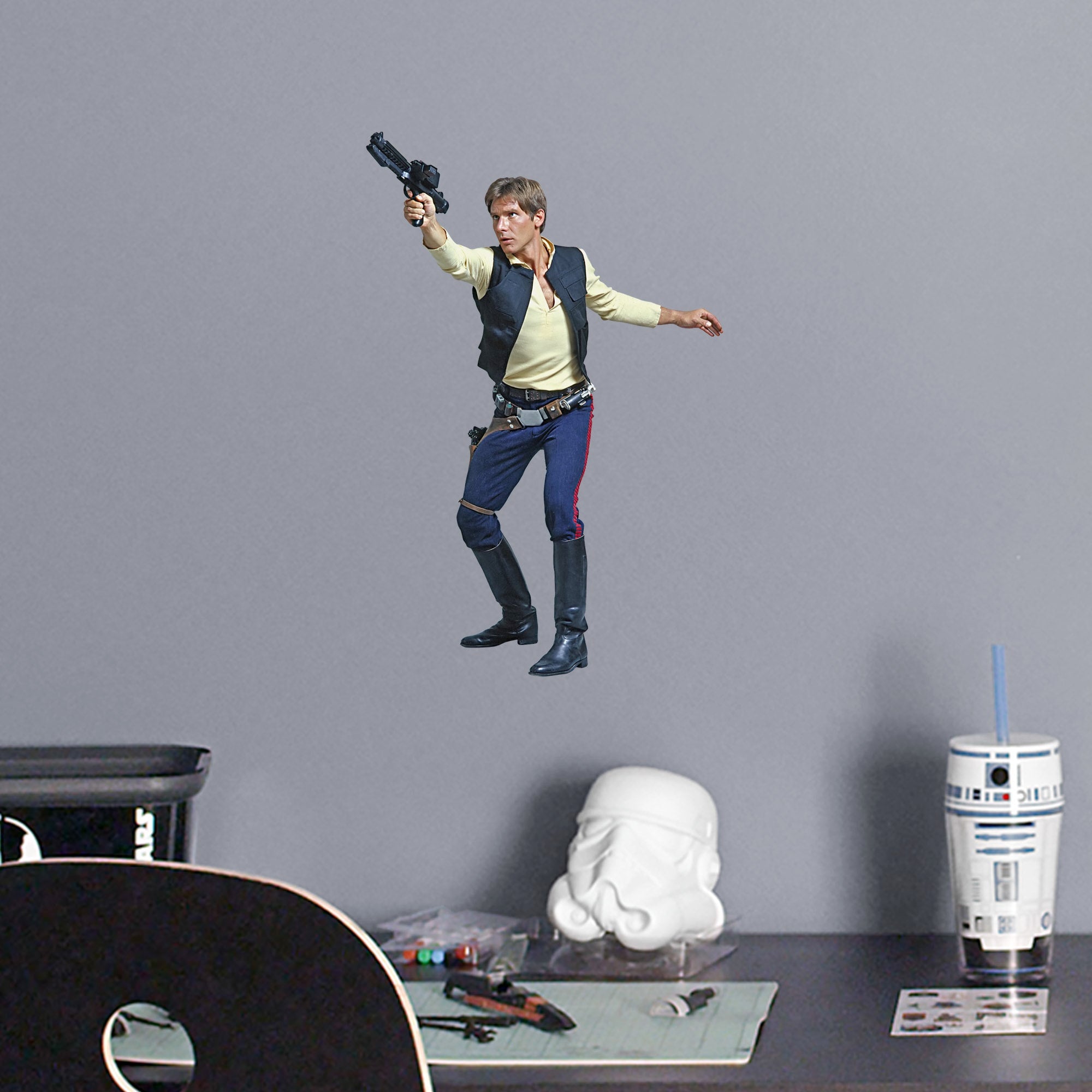 Han Solo - Officially Licensed Removable Wall Decal Large by Fathead | Vinyl