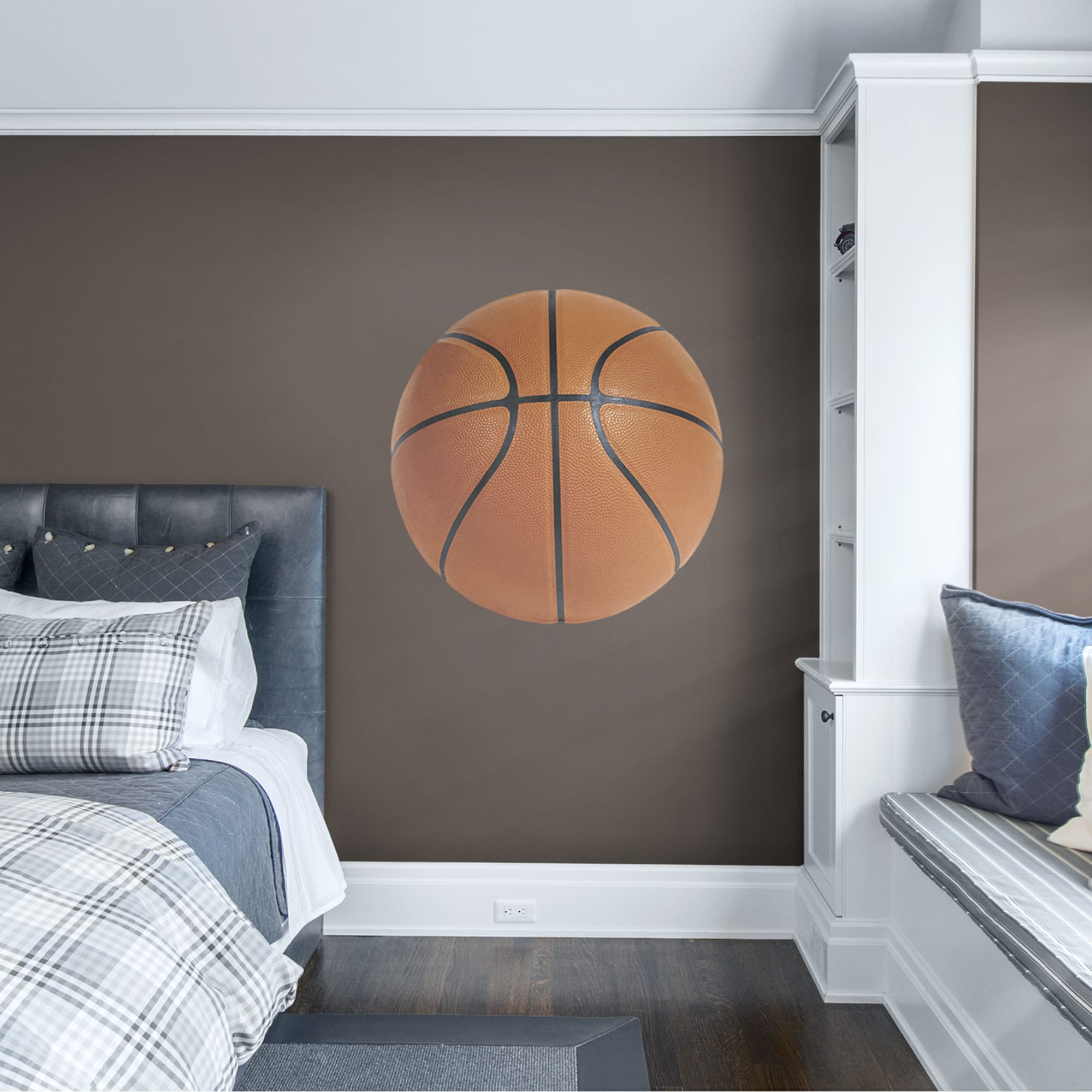 Basketball: Assorted Graphics - Removable Vinyl Decal 38.0"W x 38.0"H by Fathead